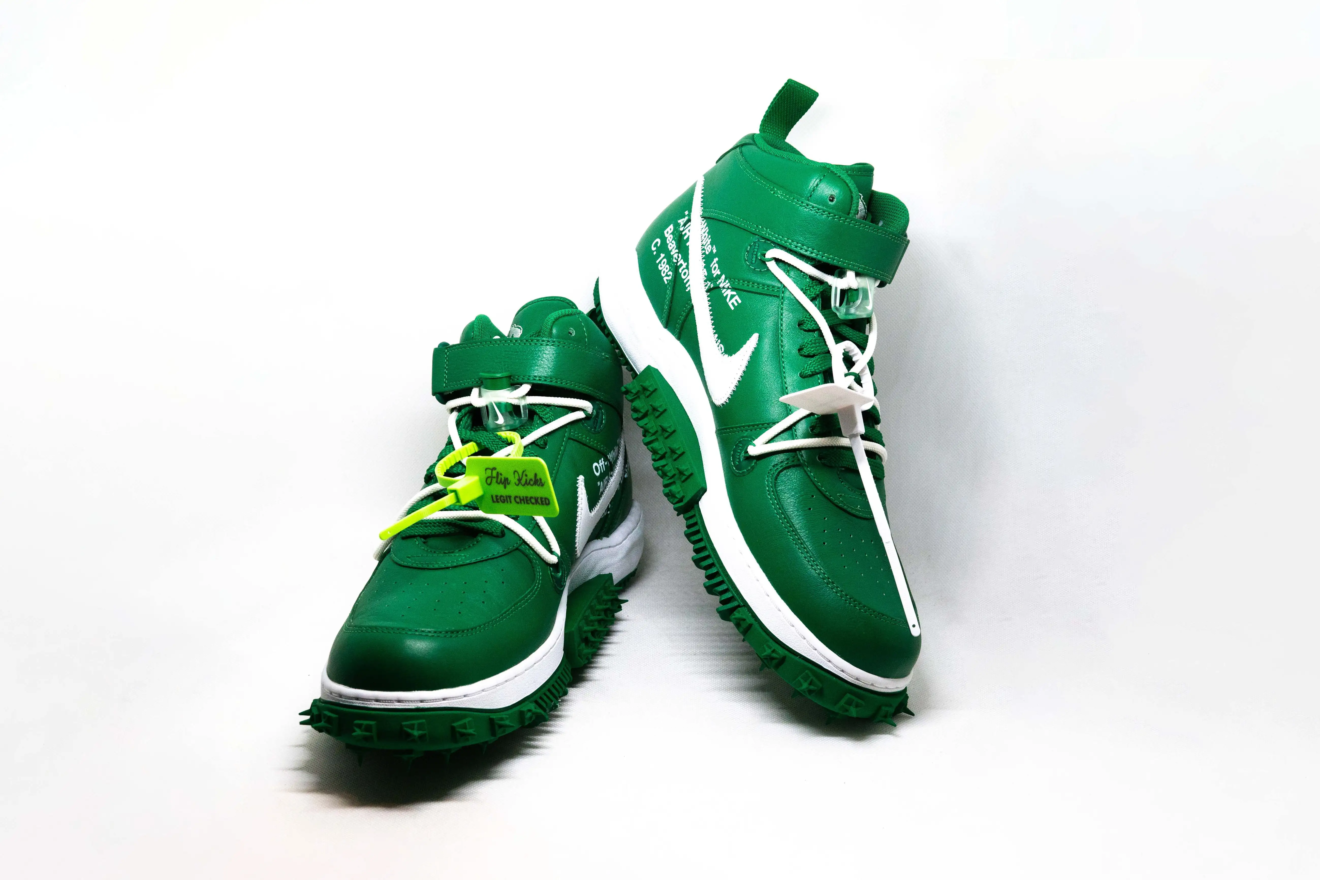 Air Force 1 Mid x OFF-WHITE VERDE PINO - Imagen 3