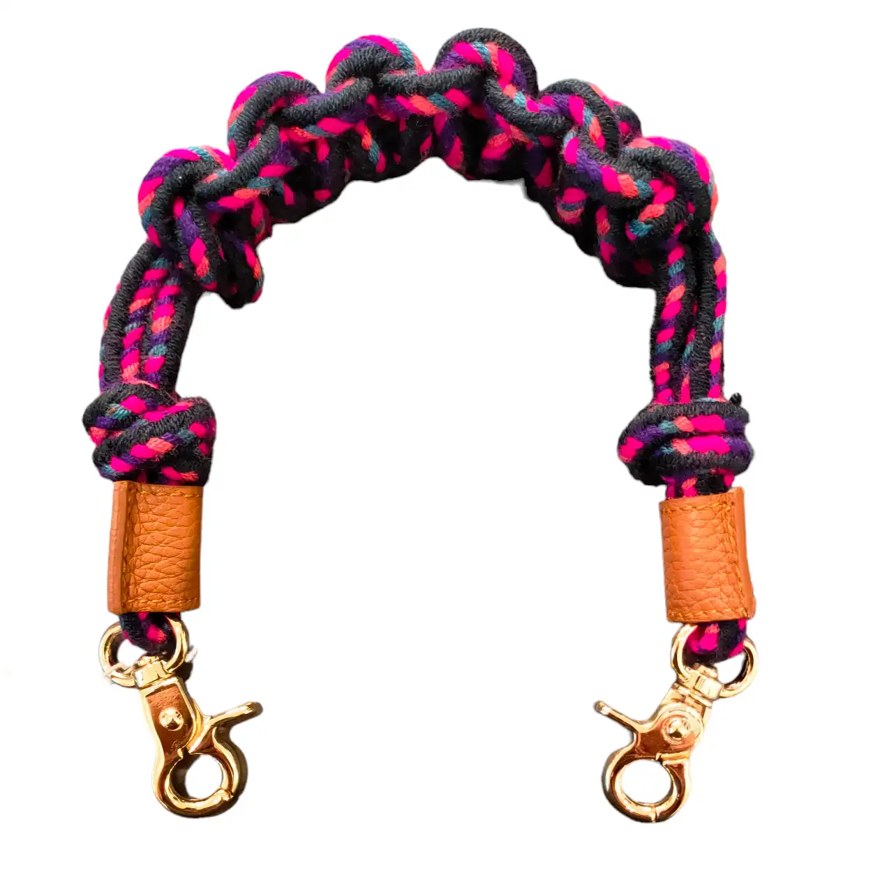 Asa corta para bolso de macramé - Imagen 13