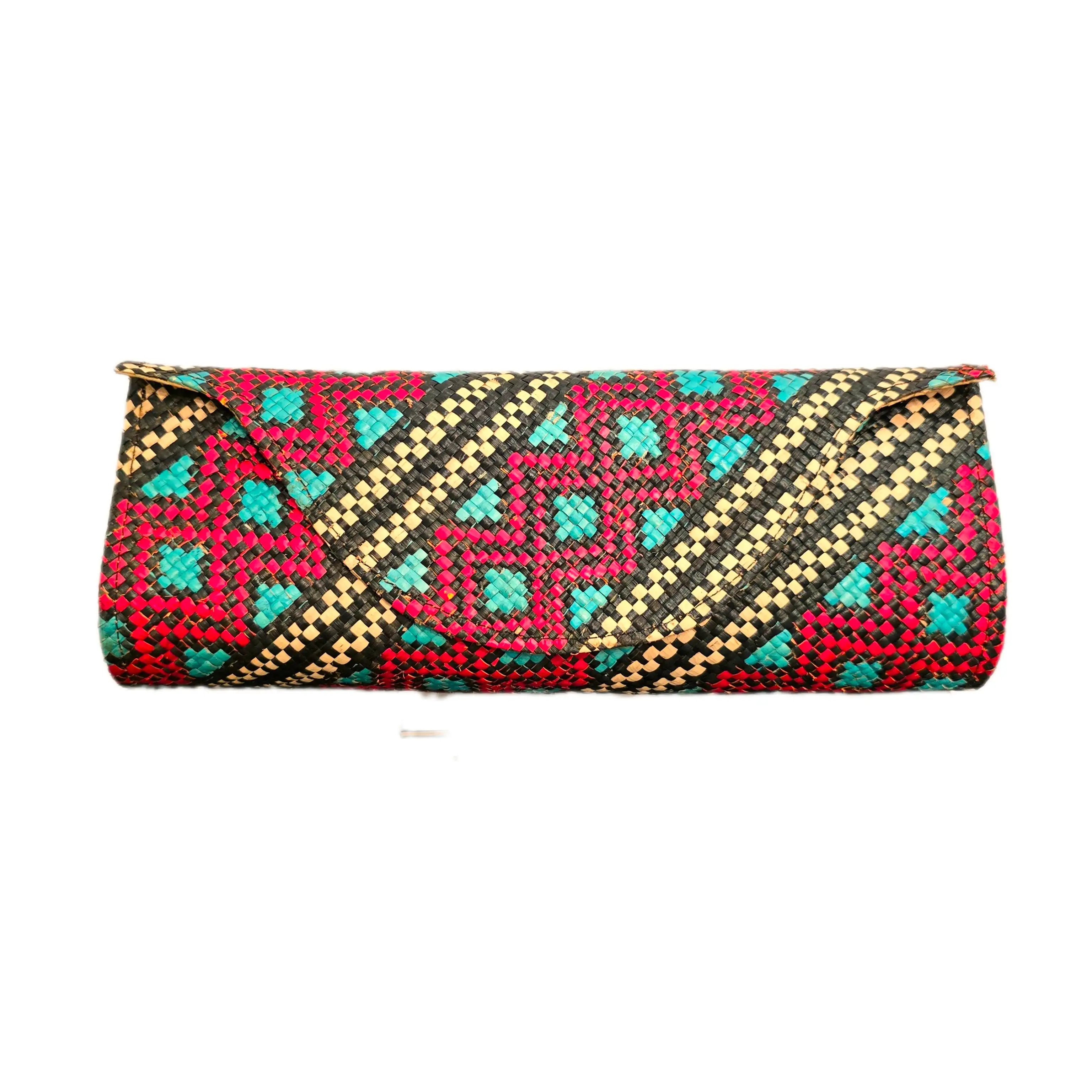 Bolso de mano de paja tejida - Imagen 2