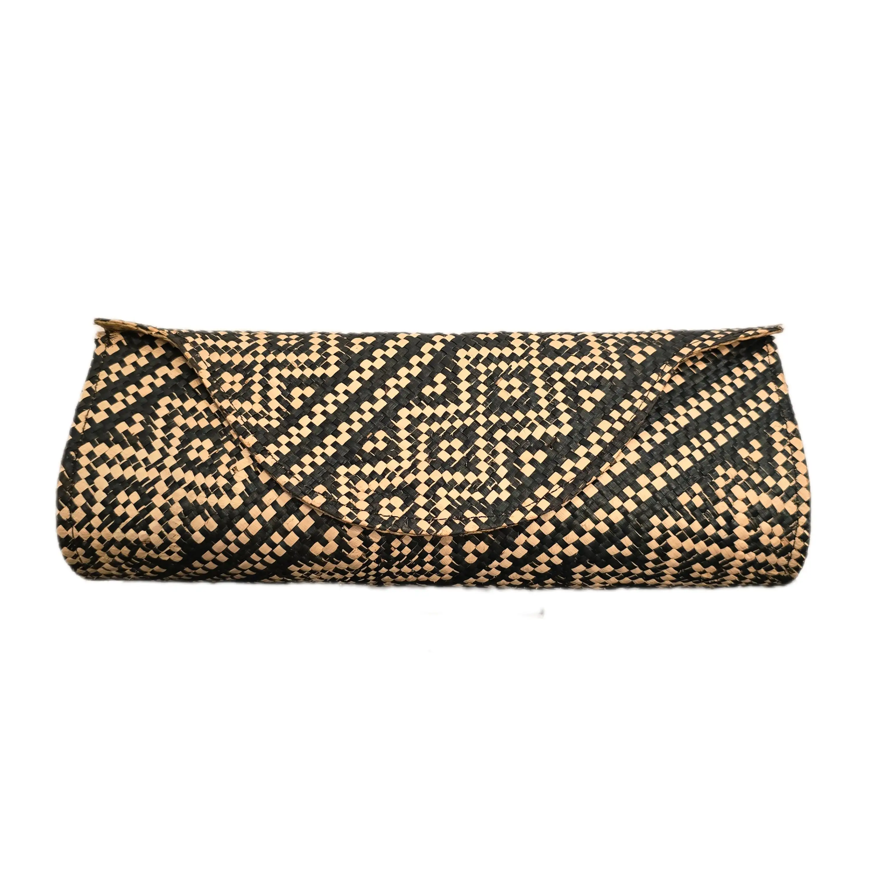 Bolso de mano de paja tejida - Imagen 3