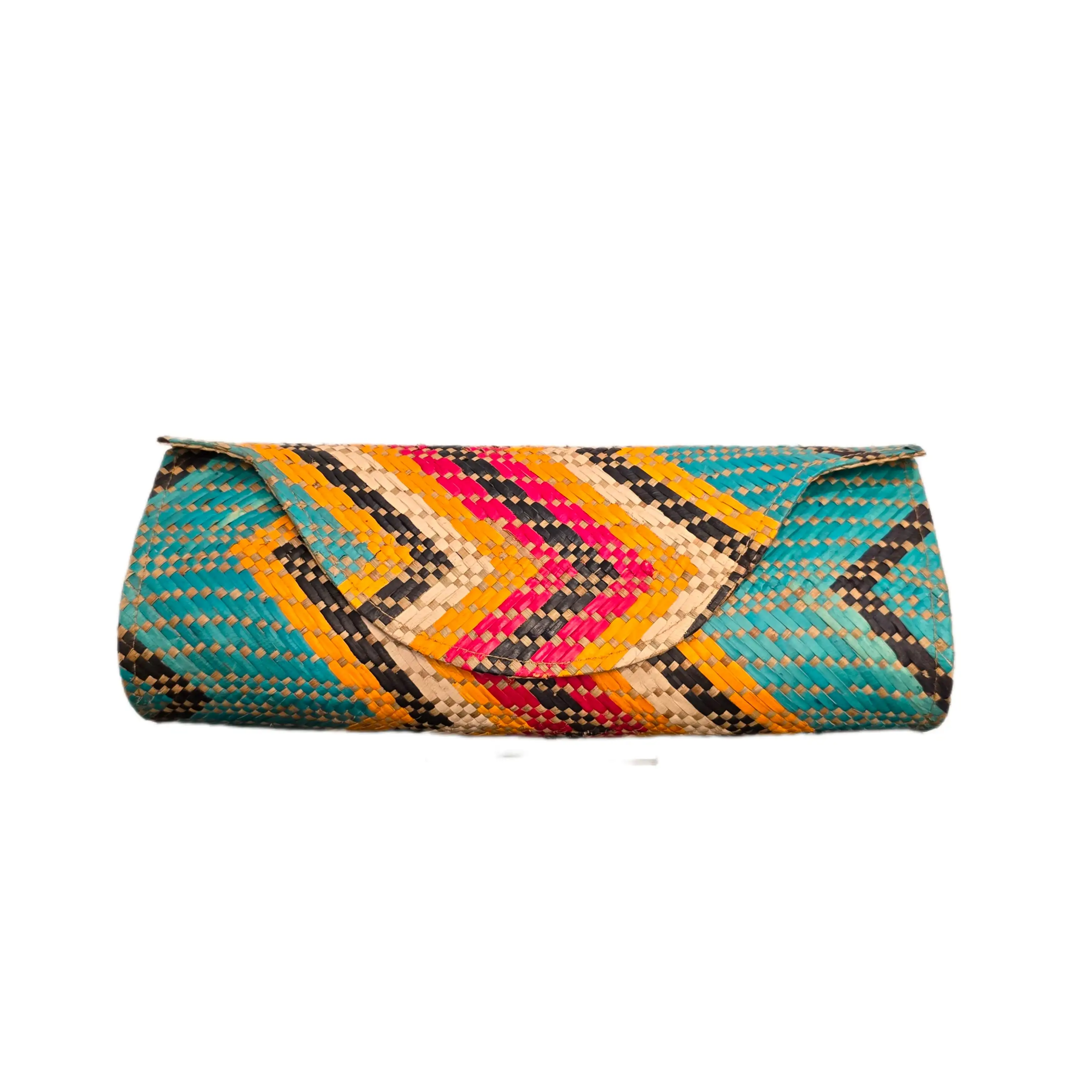 Bolso de mano de paja tejida - Imagen 5