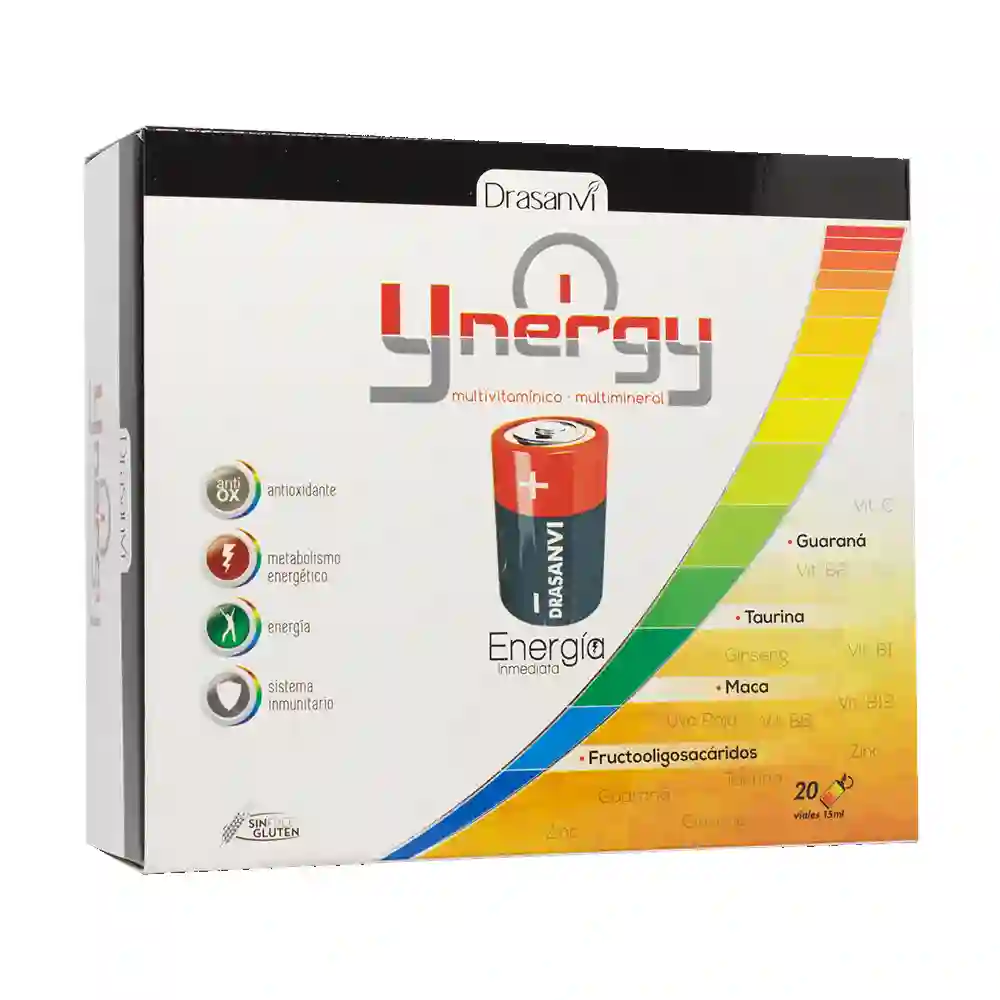 YNERGY ENERGIA INMEDIATA 20x15ML VIALES DRASANVI