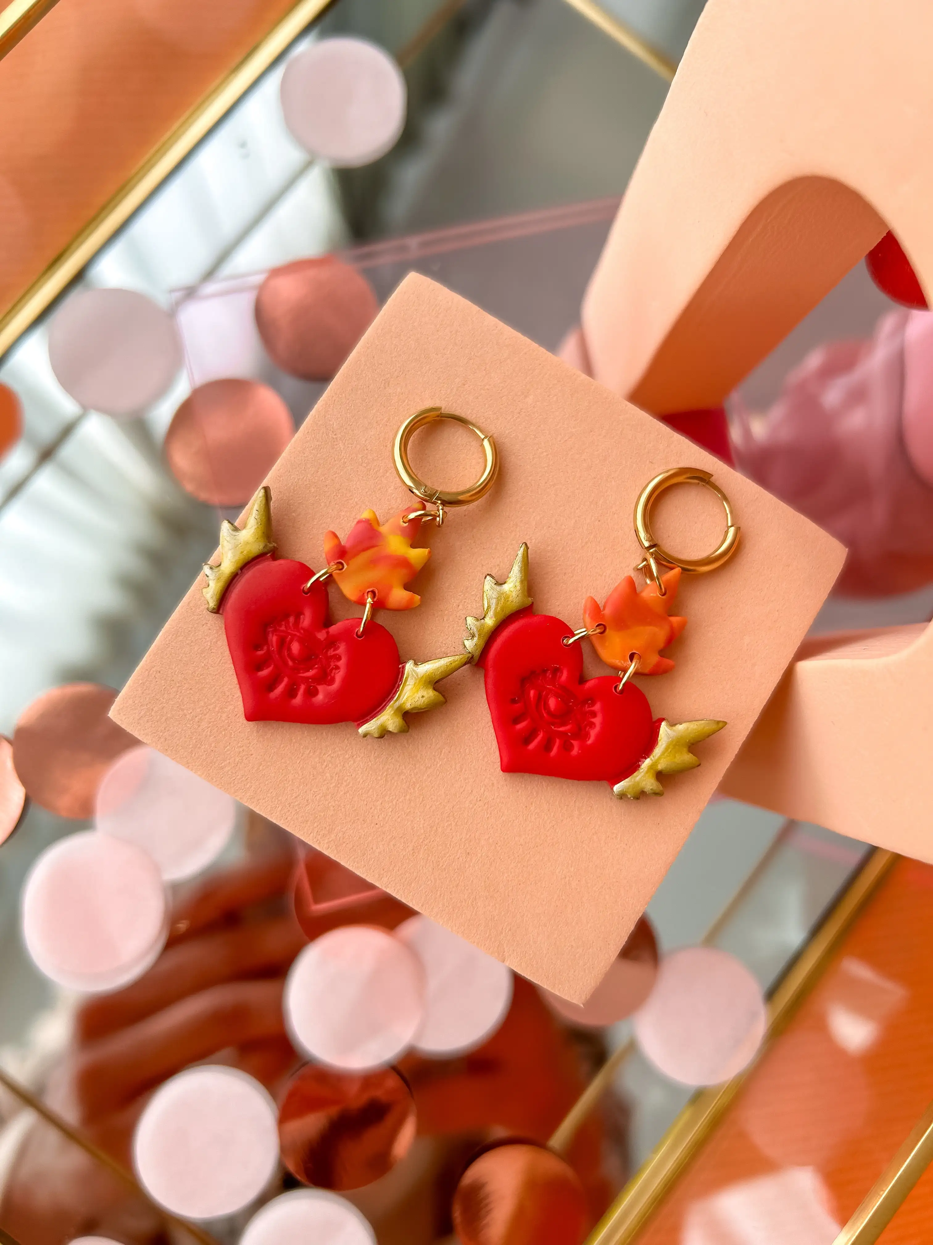 Pendientes Sagrado corazón - Imagen 2