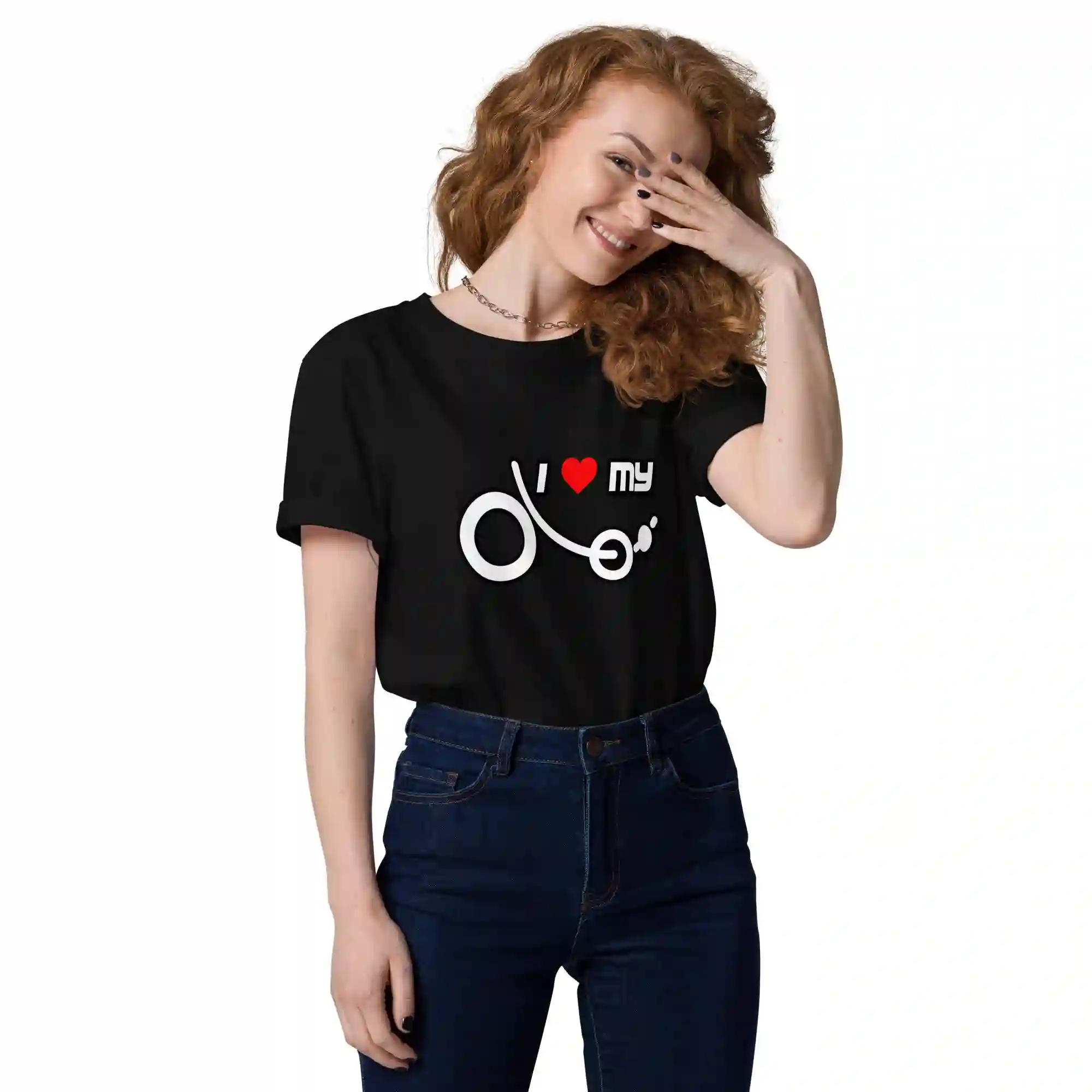 Camiseta 'I love my recumbent' (algodón orgánico, unisex)