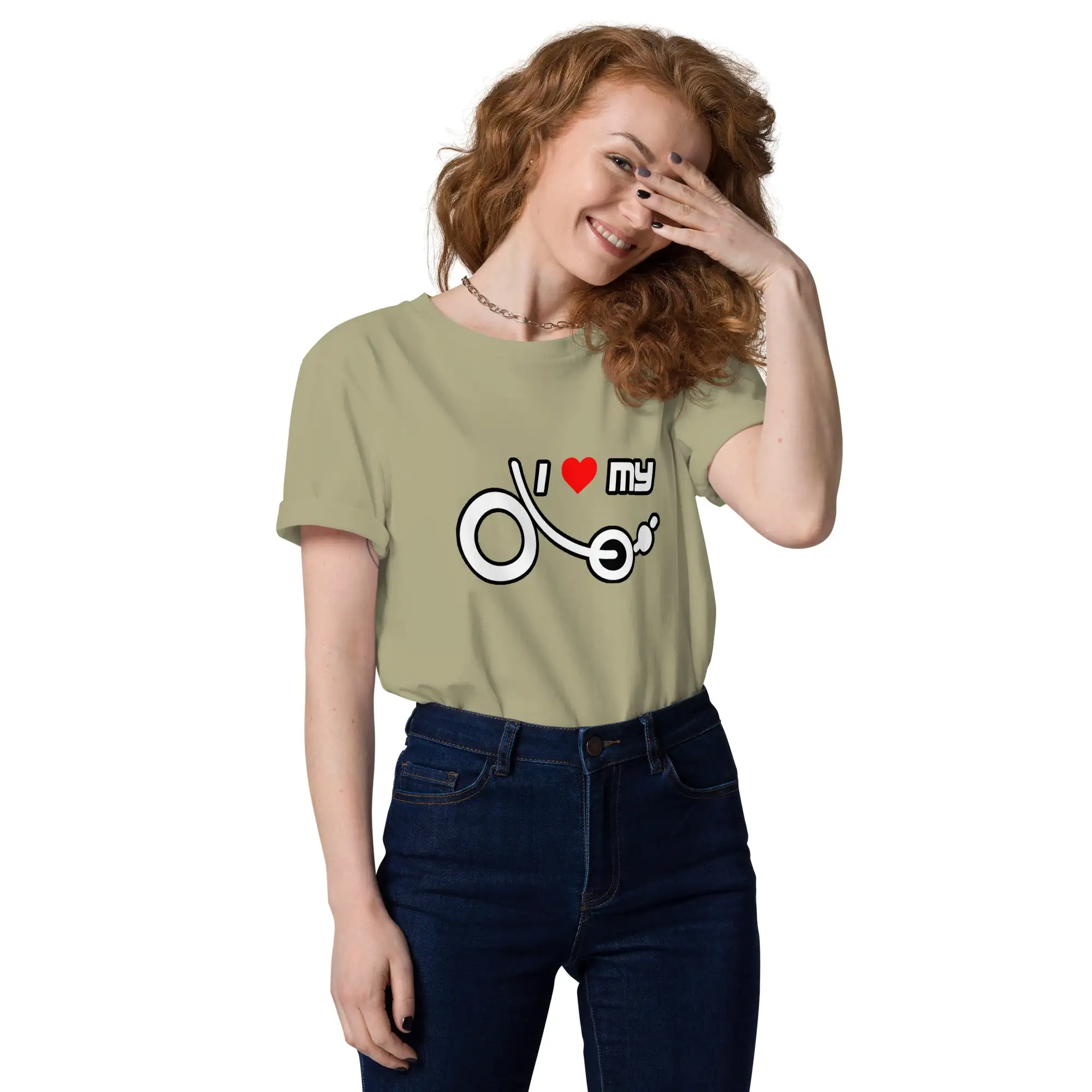 Camiseta 'I love my recumbent' (algodón orgánico, unisex) - Imagen 15