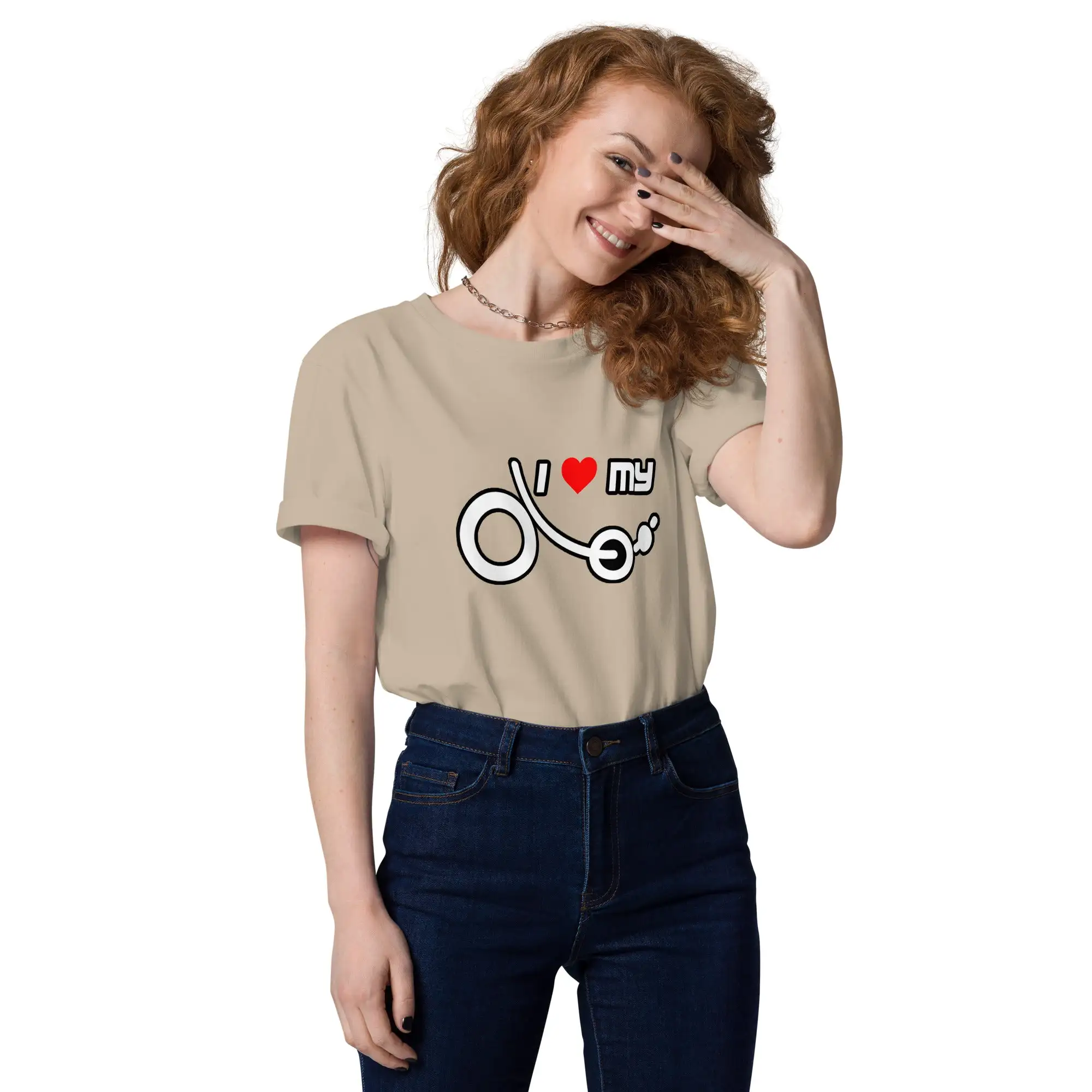 Camiseta 'I love my recumbent' (algodón orgánico, unisex) - Imagen 17