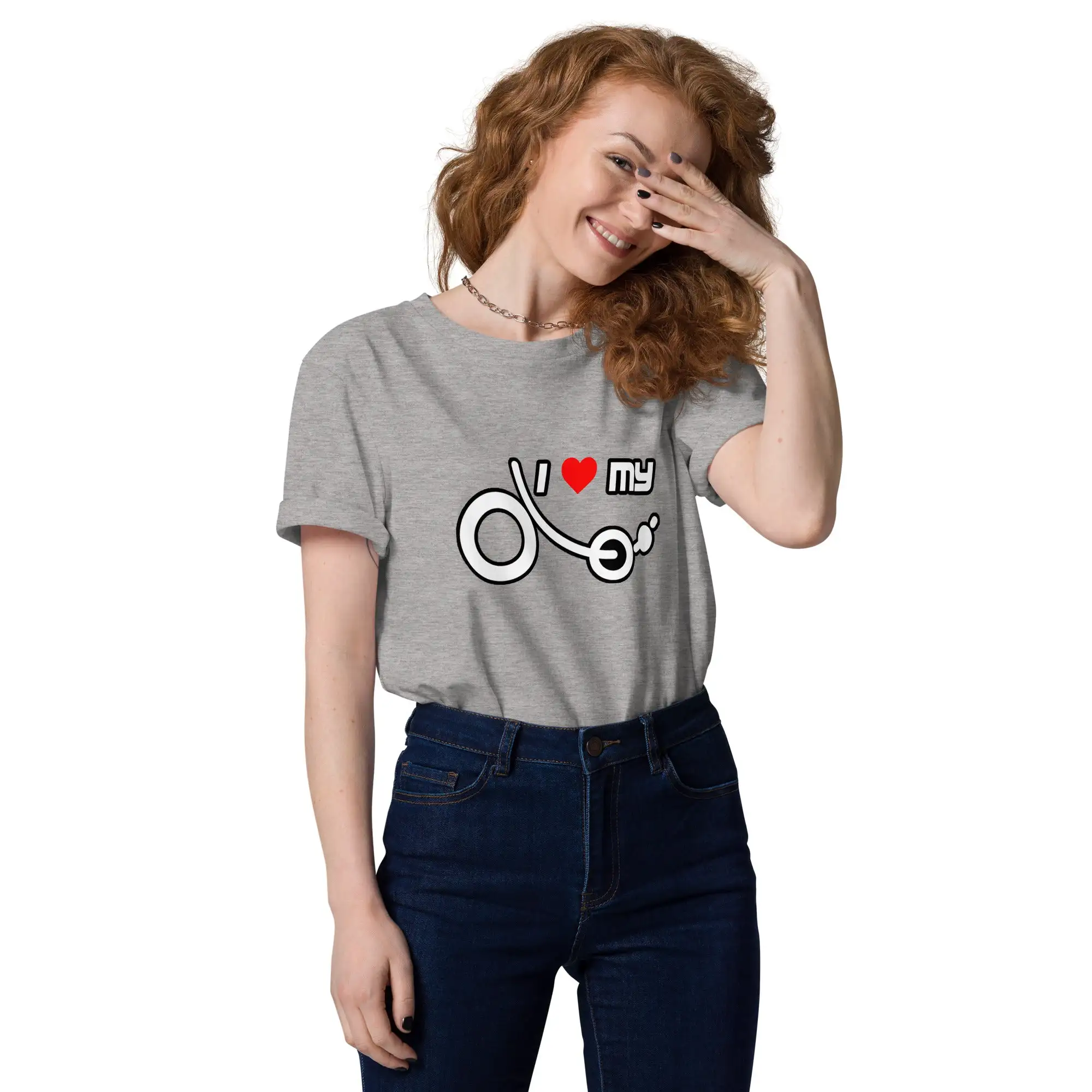 Camiseta 'I love my recumbent' (algodón orgánico, unisex) - Imagen 19