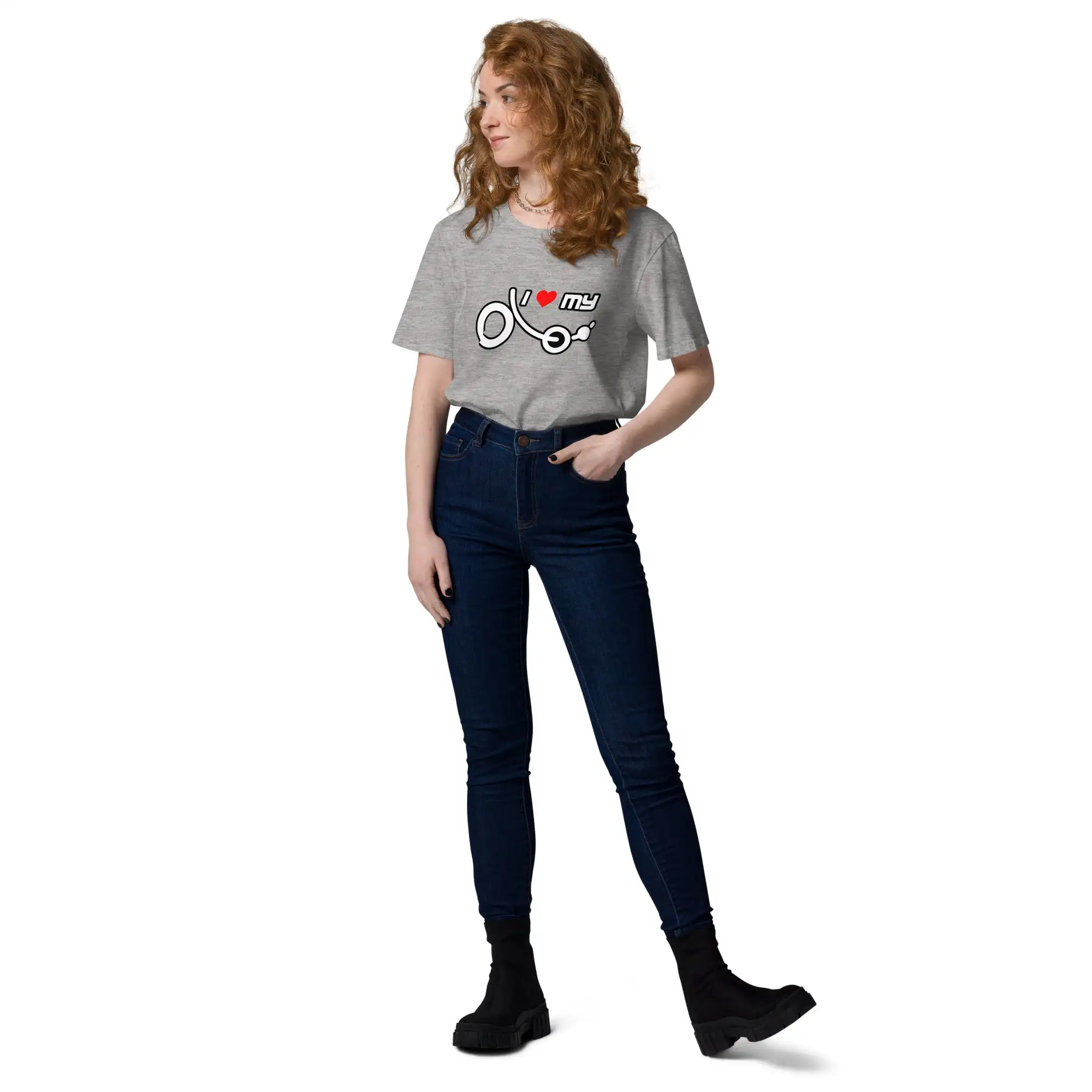 Camiseta 'I love my recumbent' (algodón orgánico, unisex) - Imagen 20