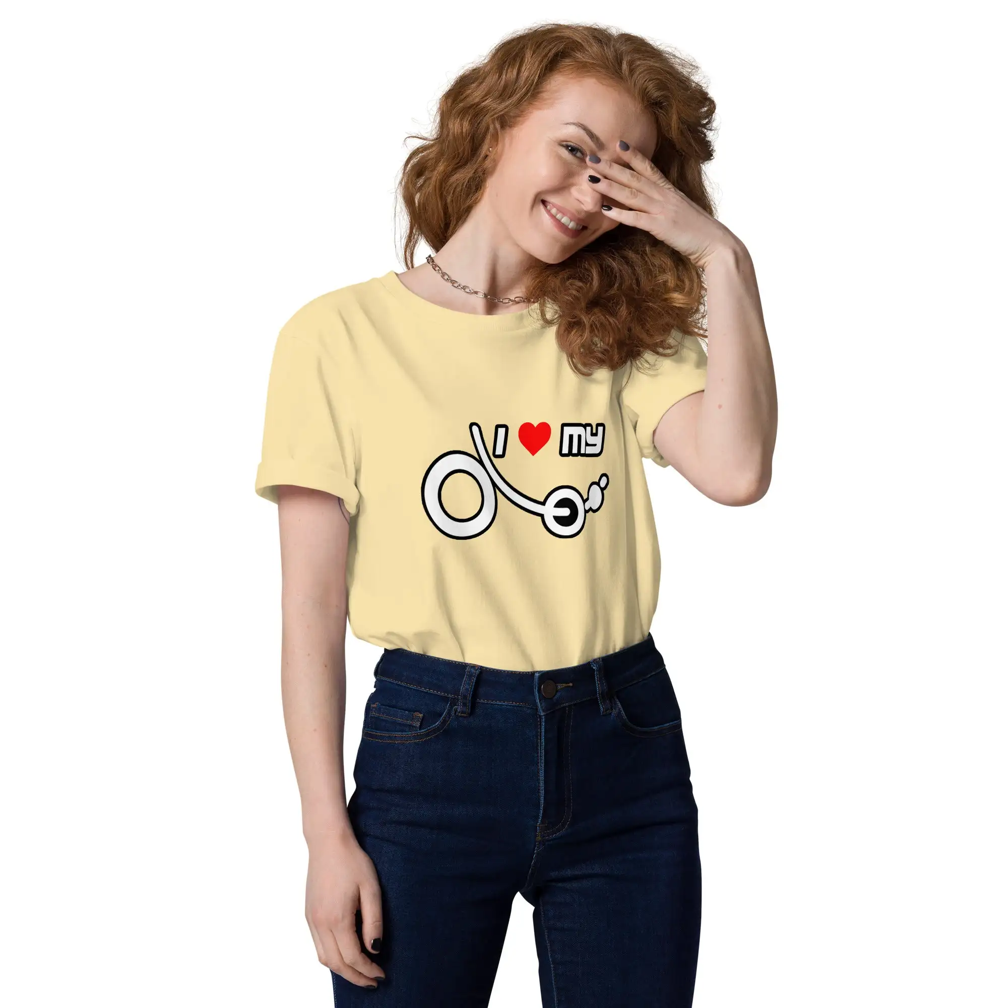 Camiseta 'I love my recumbent' (algodón orgánico, unisex) - Imagen 23