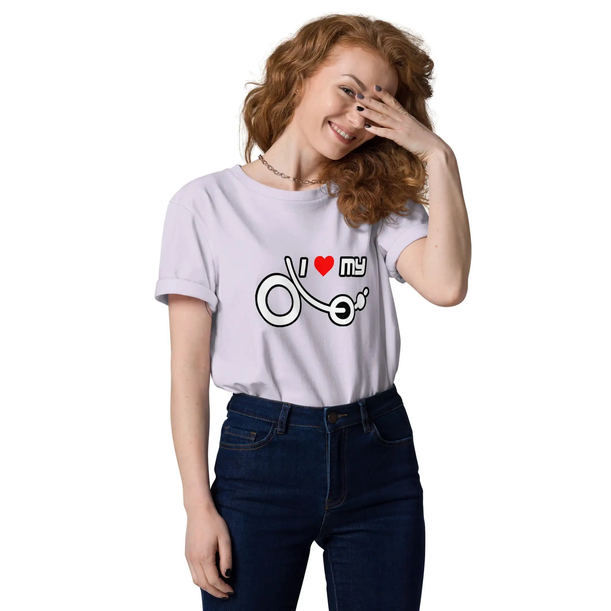 Camiseta 'I love my recumbent' (algodón orgánico, unisex) - Imagen 27