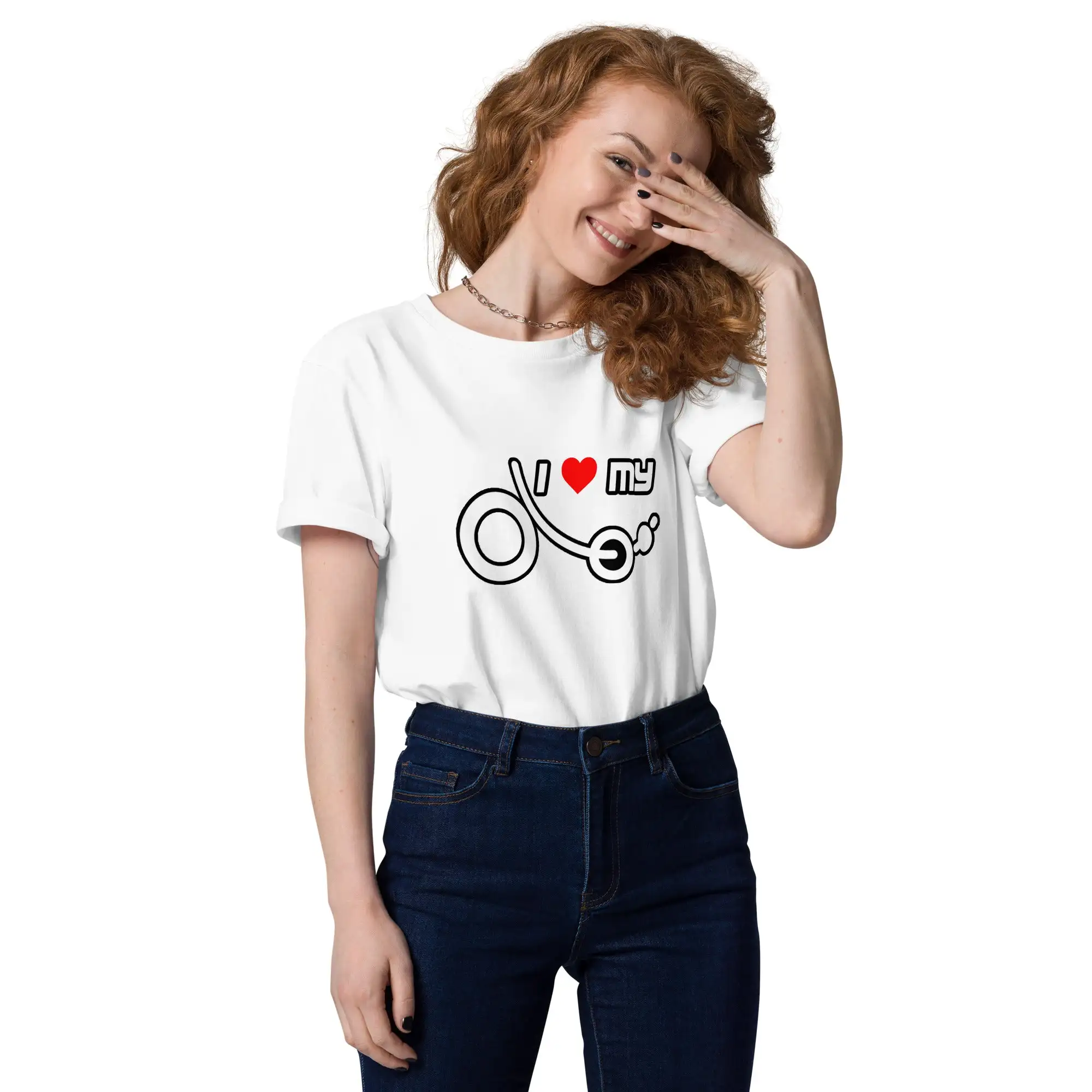 Camiseta 'I love my recumbent' (algodón orgánico, unisex) - Imagen 31