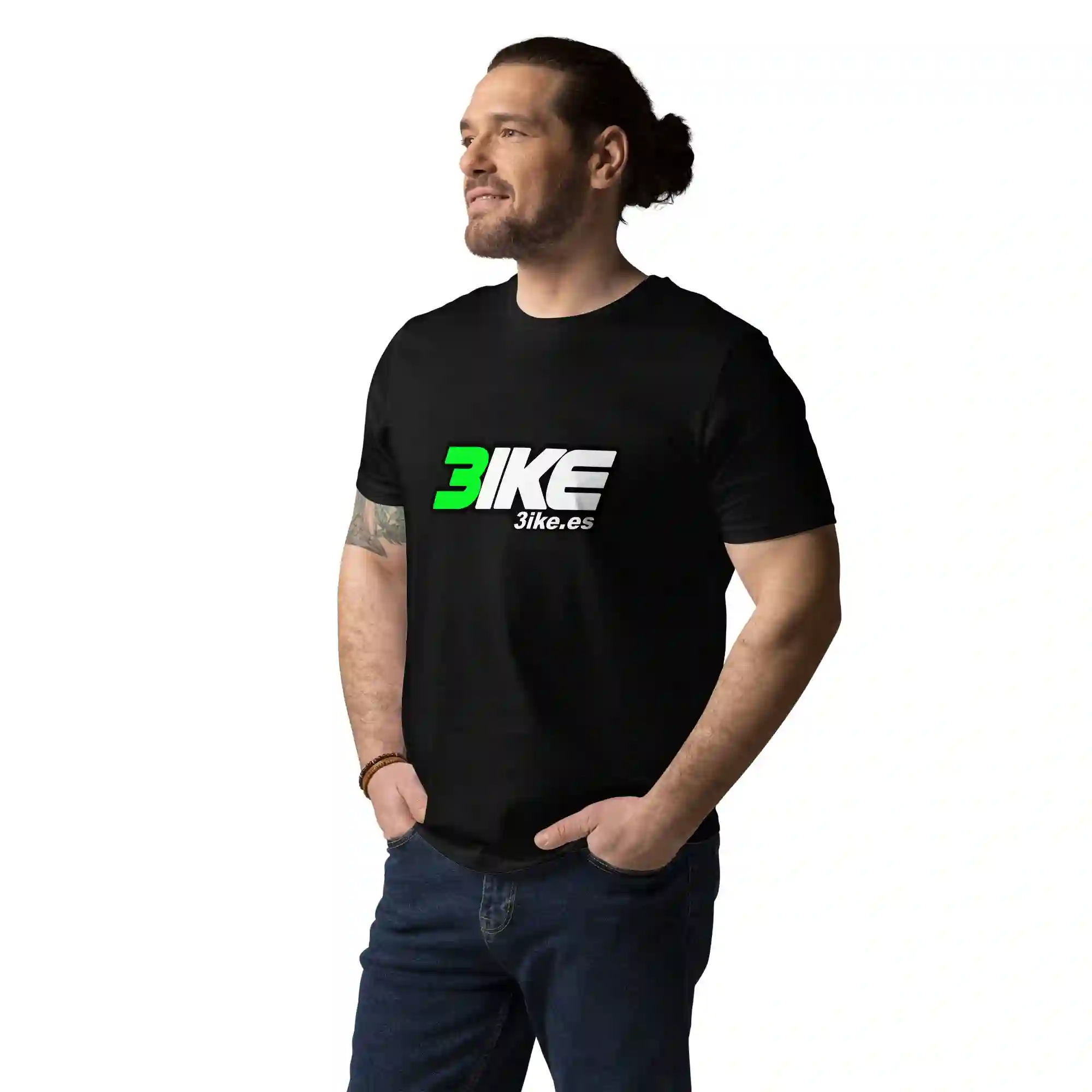 Camiseta logotipo 3ike (algodón orgánico, unisex)