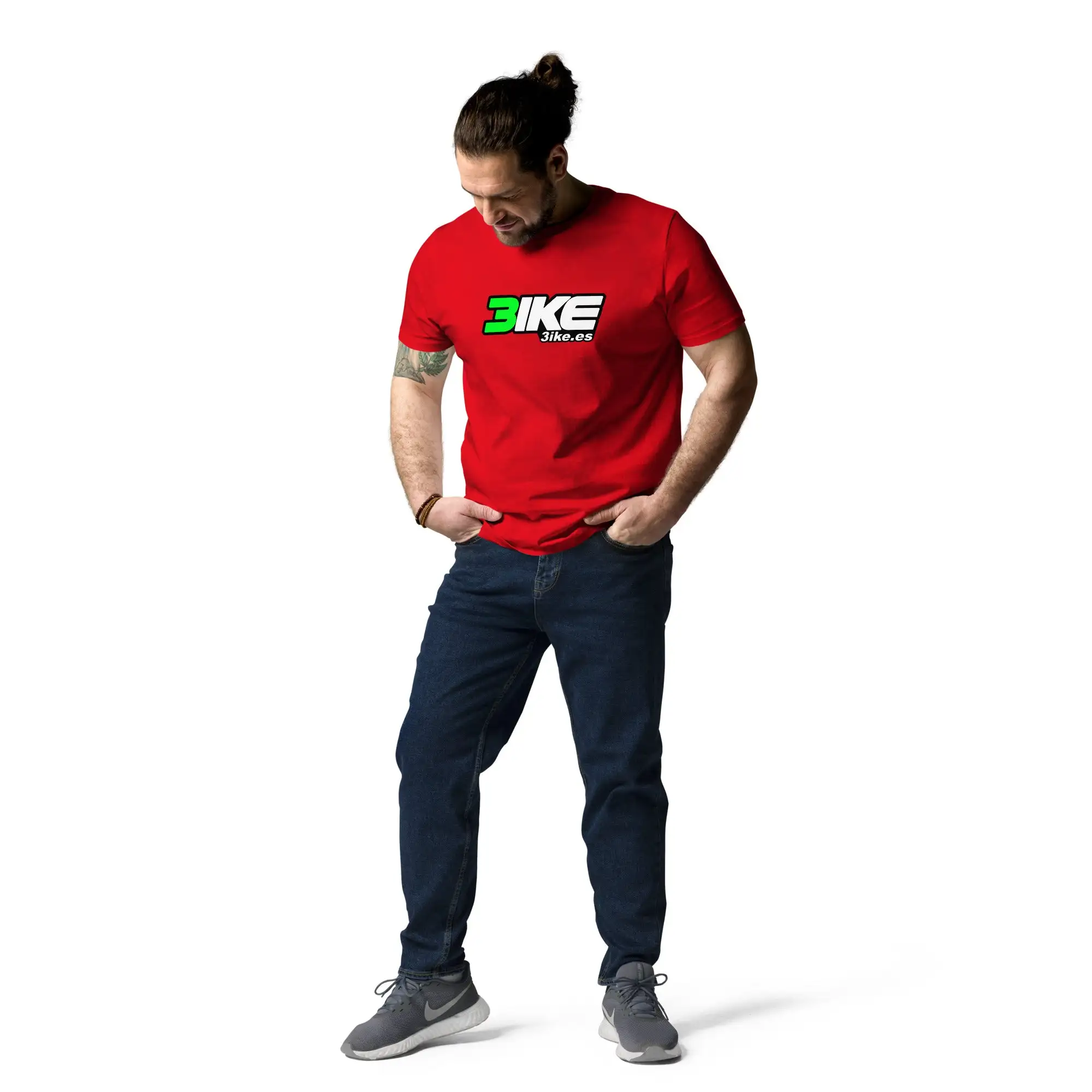 Camiseta logotipo 3ike (algodón orgánico, unisex) - Imagen 6