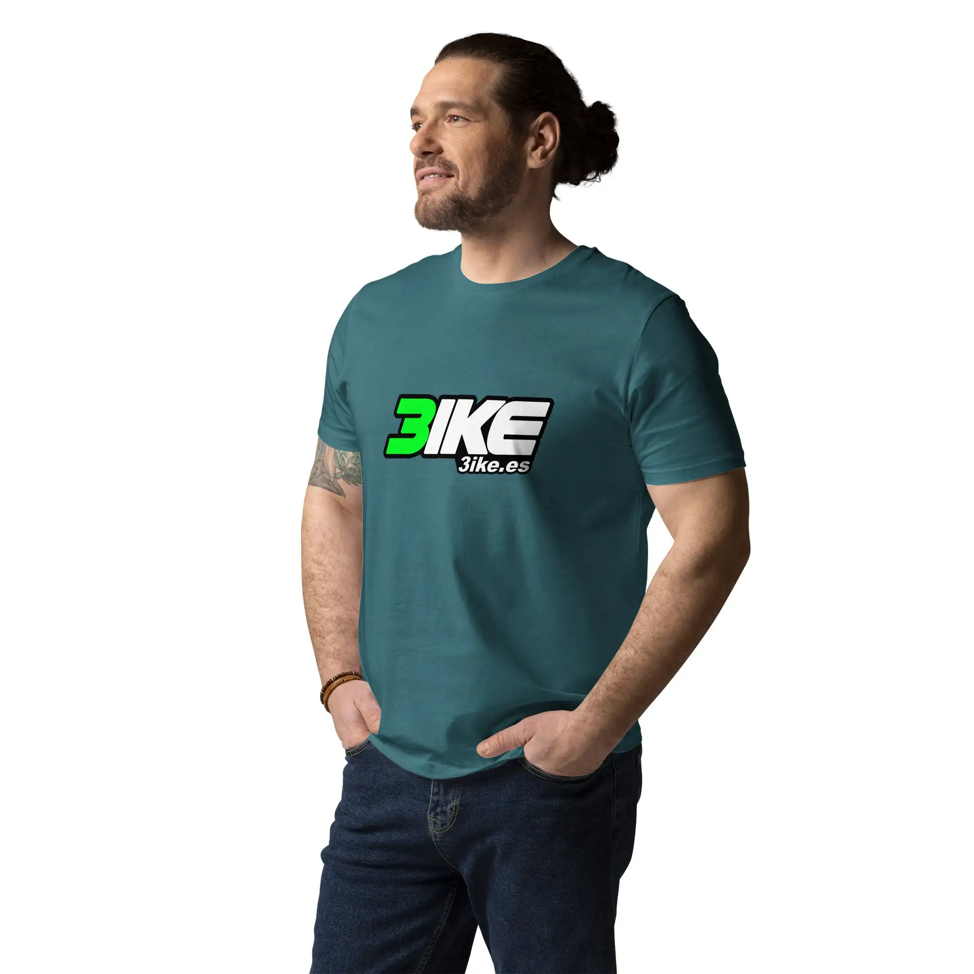 Camiseta logotipo 3ike (algodón orgánico, unisex) - Imagen 9
