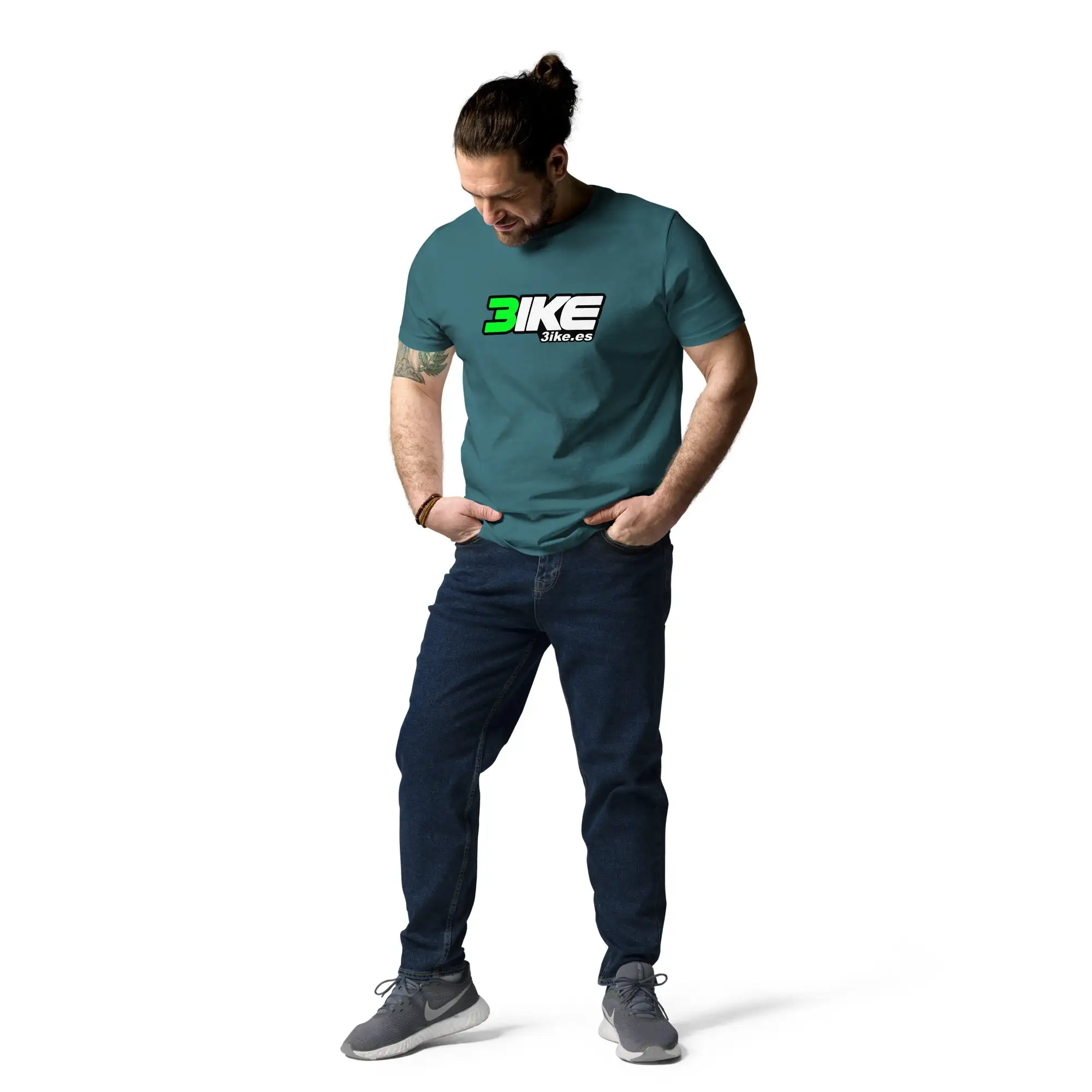 Camiseta logotipo 3ike (algodón orgánico, unisex) - Imagen 10