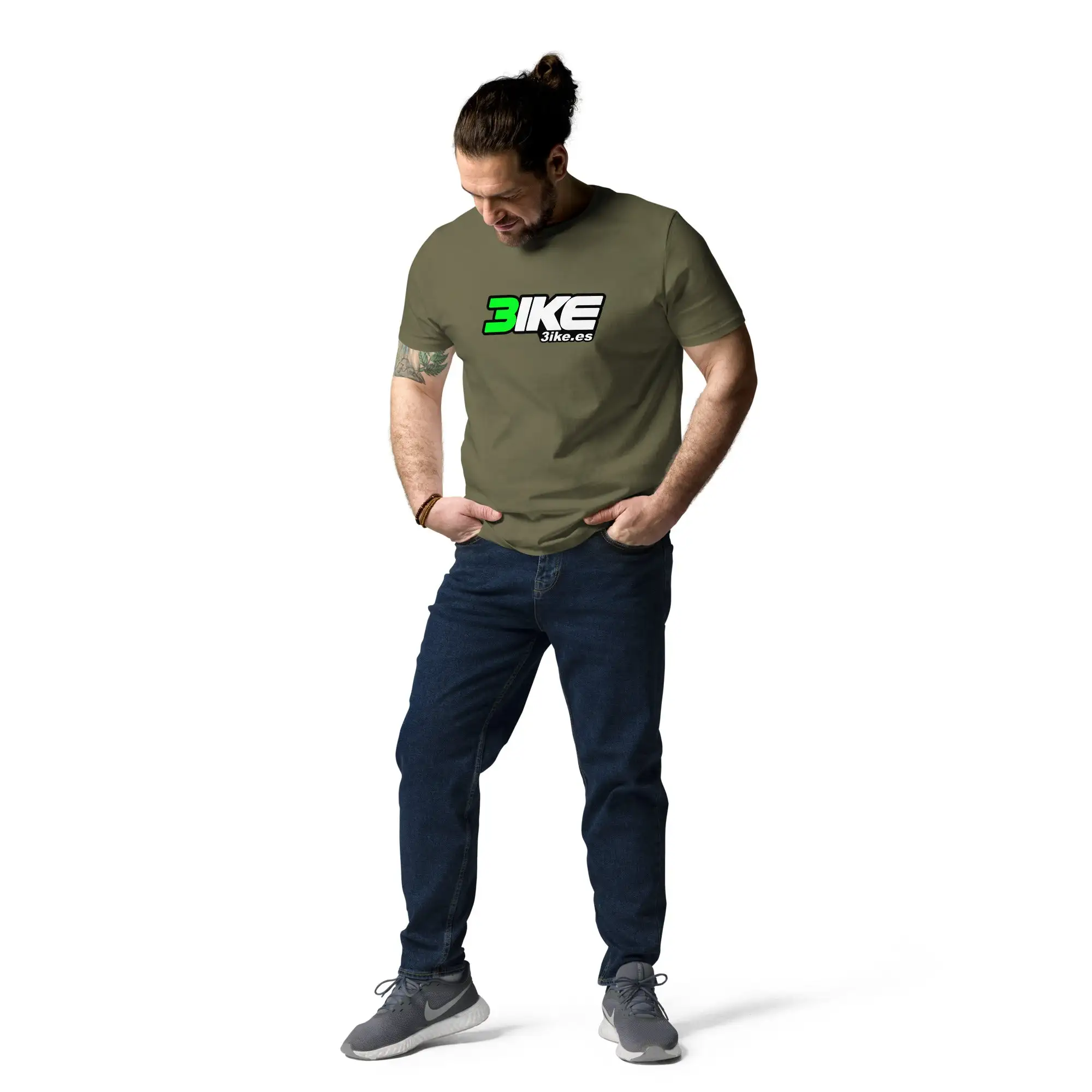Camiseta logotipo 3ike (algodón orgánico, unisex) - Imagen 12