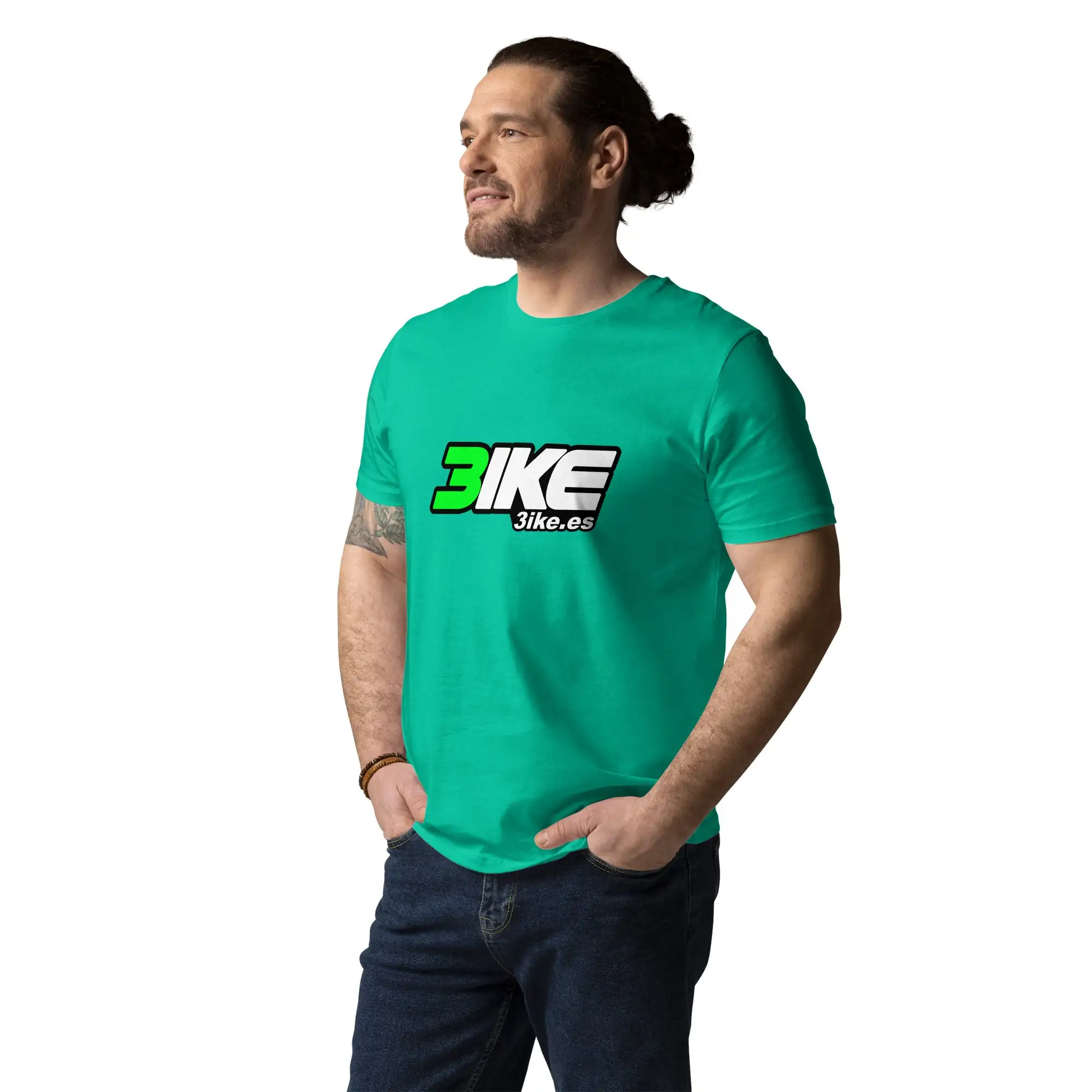 Camiseta logotipo 3ike (algodón orgánico, unisex) - Imagen 13