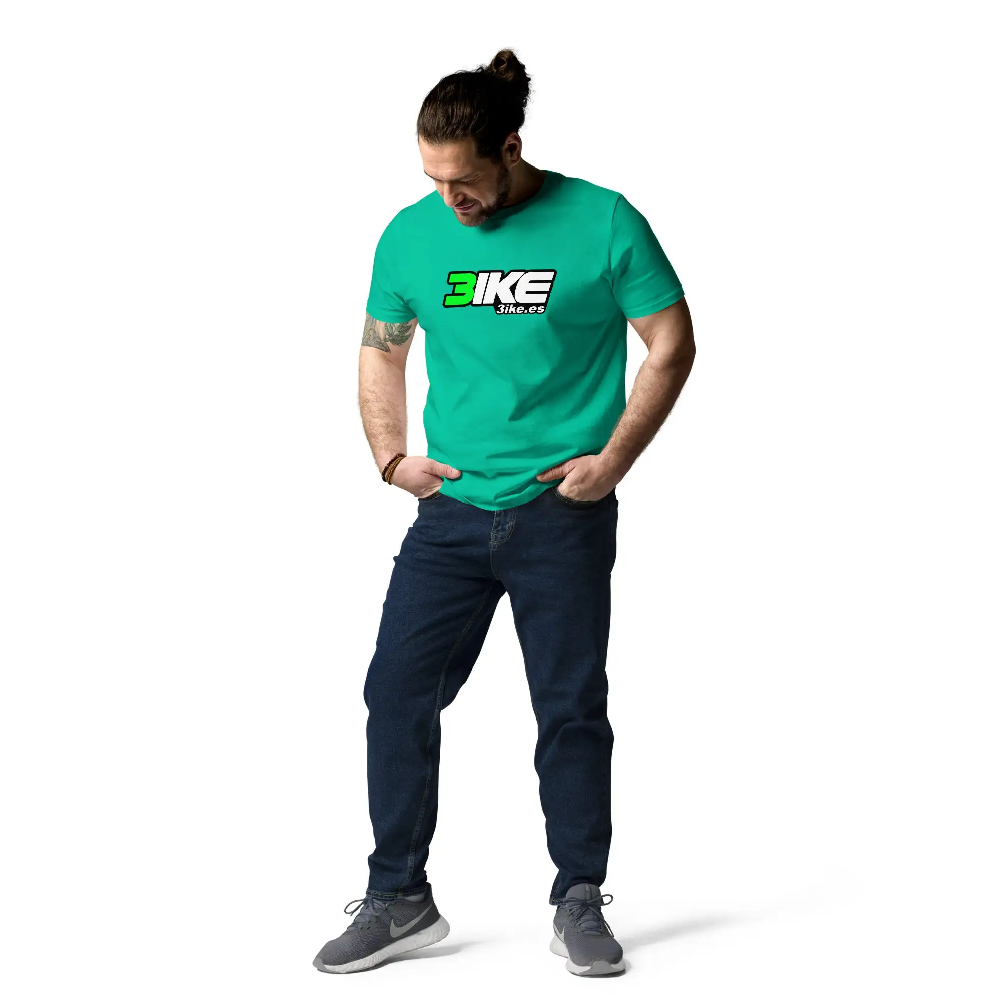 Camiseta logotipo 3ike (algodón orgánico, unisex) - Imagen 14