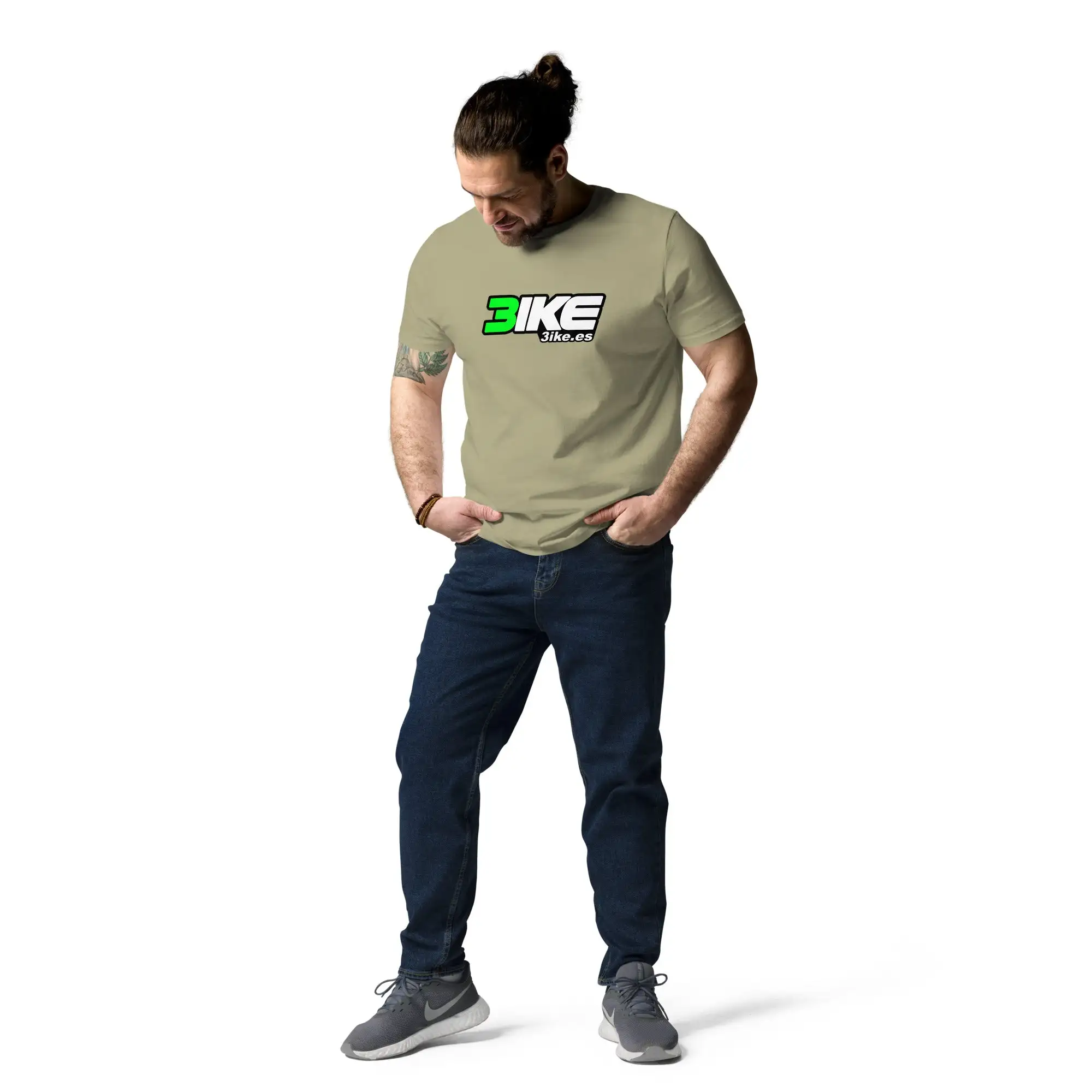 Camiseta logotipo 3ike (algodón orgánico, unisex) - Imagen 16