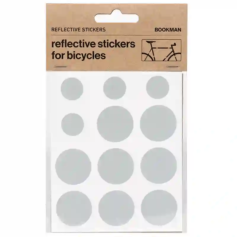 Kit pegatinas refletantes para bicicleta Bookman blanco