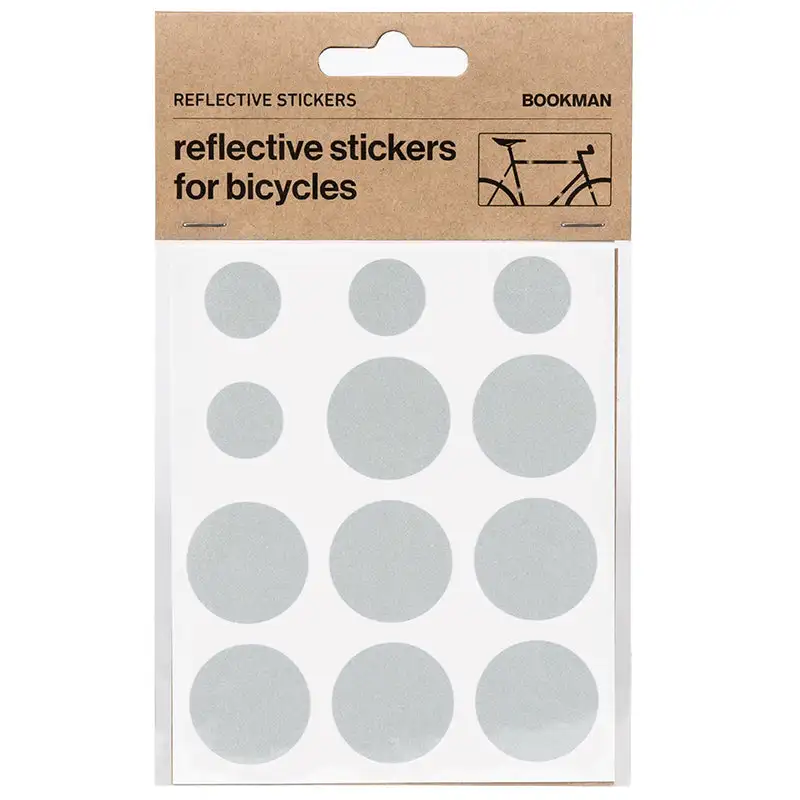 Kit pegatinas refletantes para bicicleta Bookman blanco