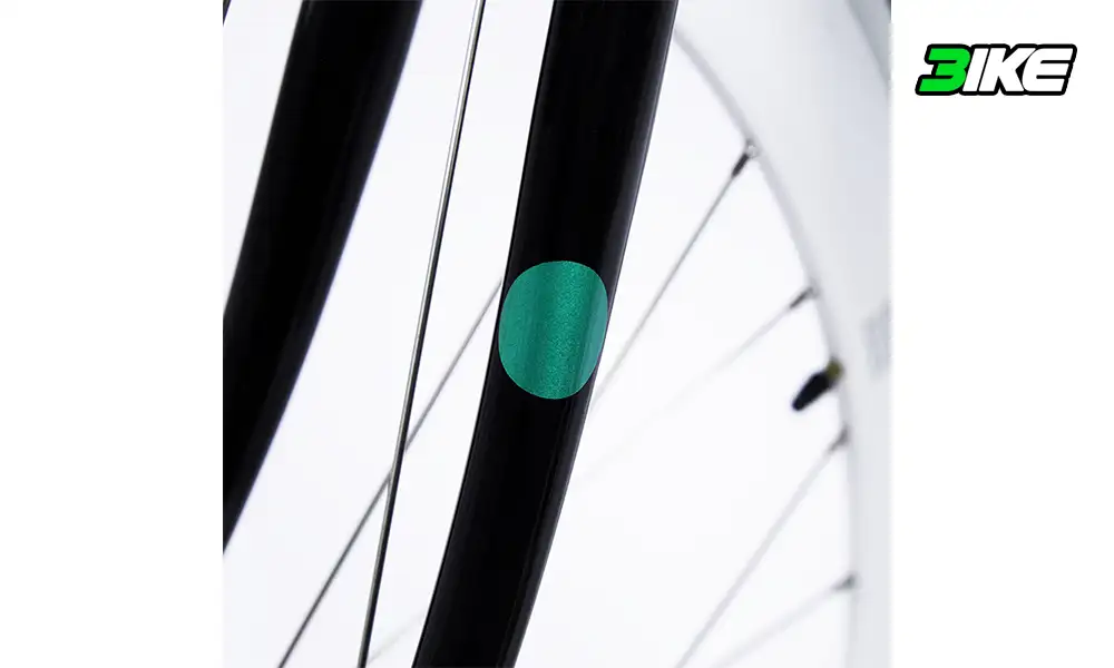 Kit de pegatinas reflectantes para bicicleta Bookman verde - Imagen 2