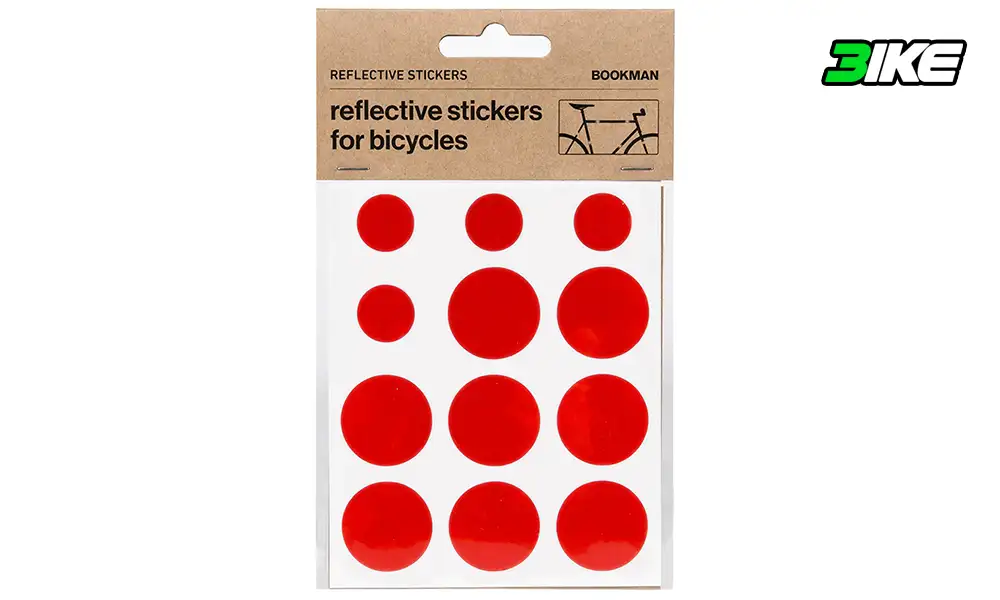 Kit pegatinas refletantes para bicicleta Bookman, rojo