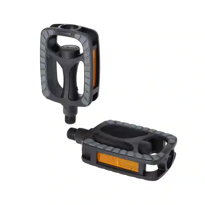 Pedal XLC Universal goma negro con reflectores