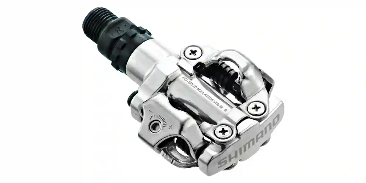Pedales Shimano PD-M520, color plata