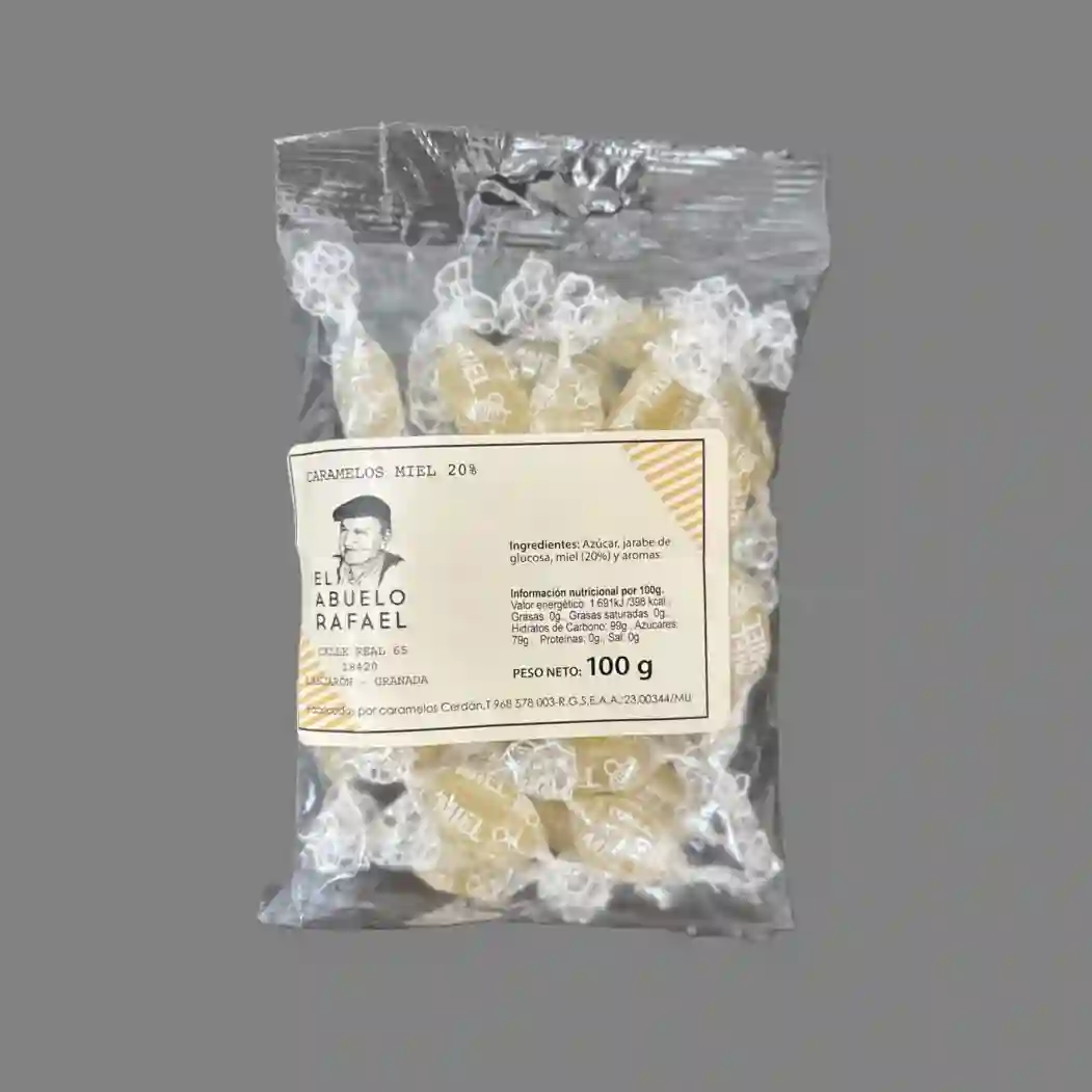 CARAMELOS MIEL 20% EL ABUELO RAFAEL