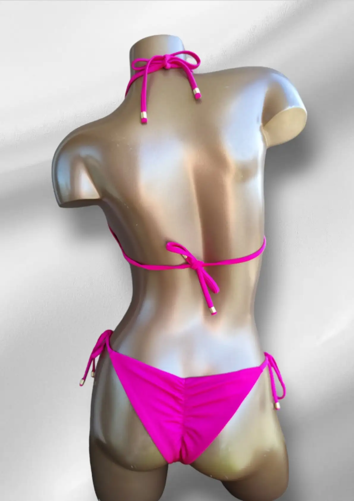 NC-0081 / Bikini con cadenas doradas - Imagen 2