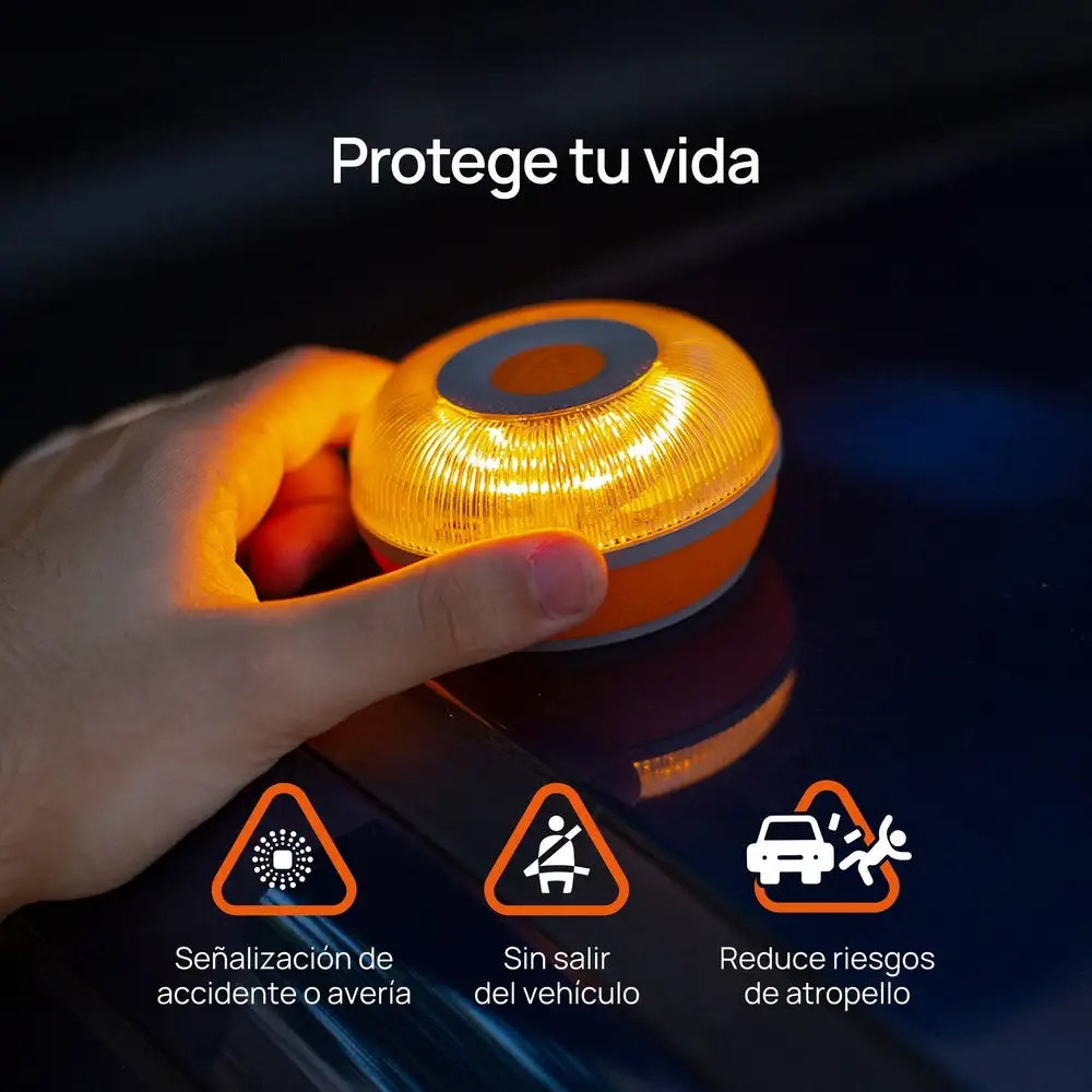FlashLED SOS Baliza Señalización V16 Conectada IoT Homologada DGT 3.0 - Imagen 5