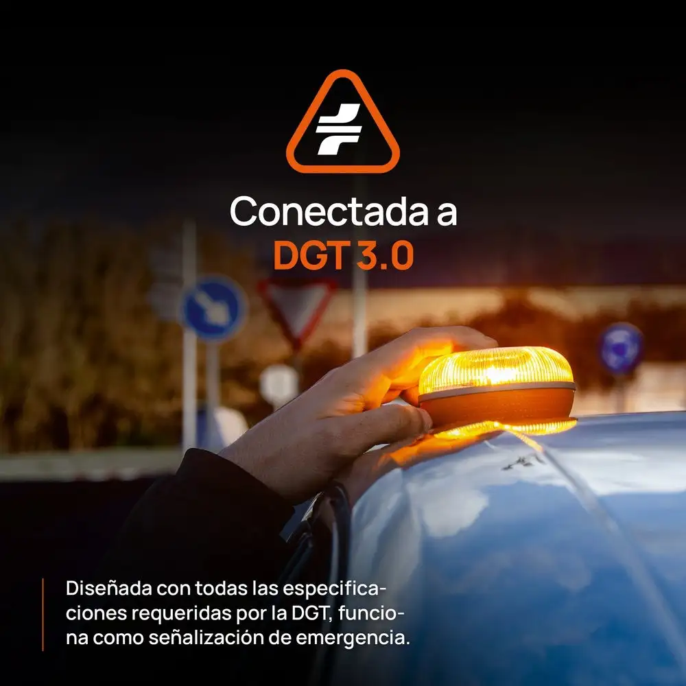 FlashLED SOS Baliza Señalización V16 Conectada IoT Homologada DGT 3.0 - Imagen 6