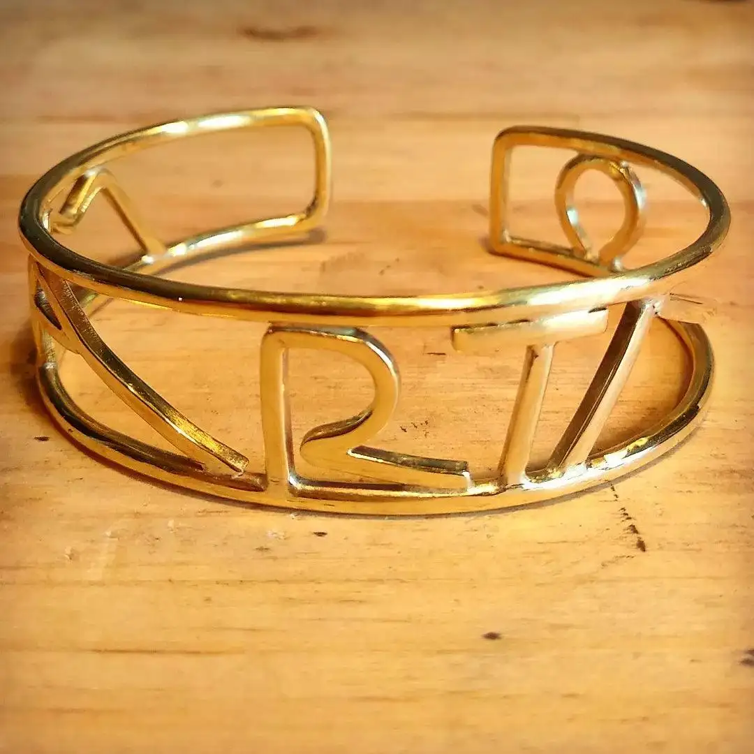 Brazalete Nombre Geométrico Personalizable - Imagen 2