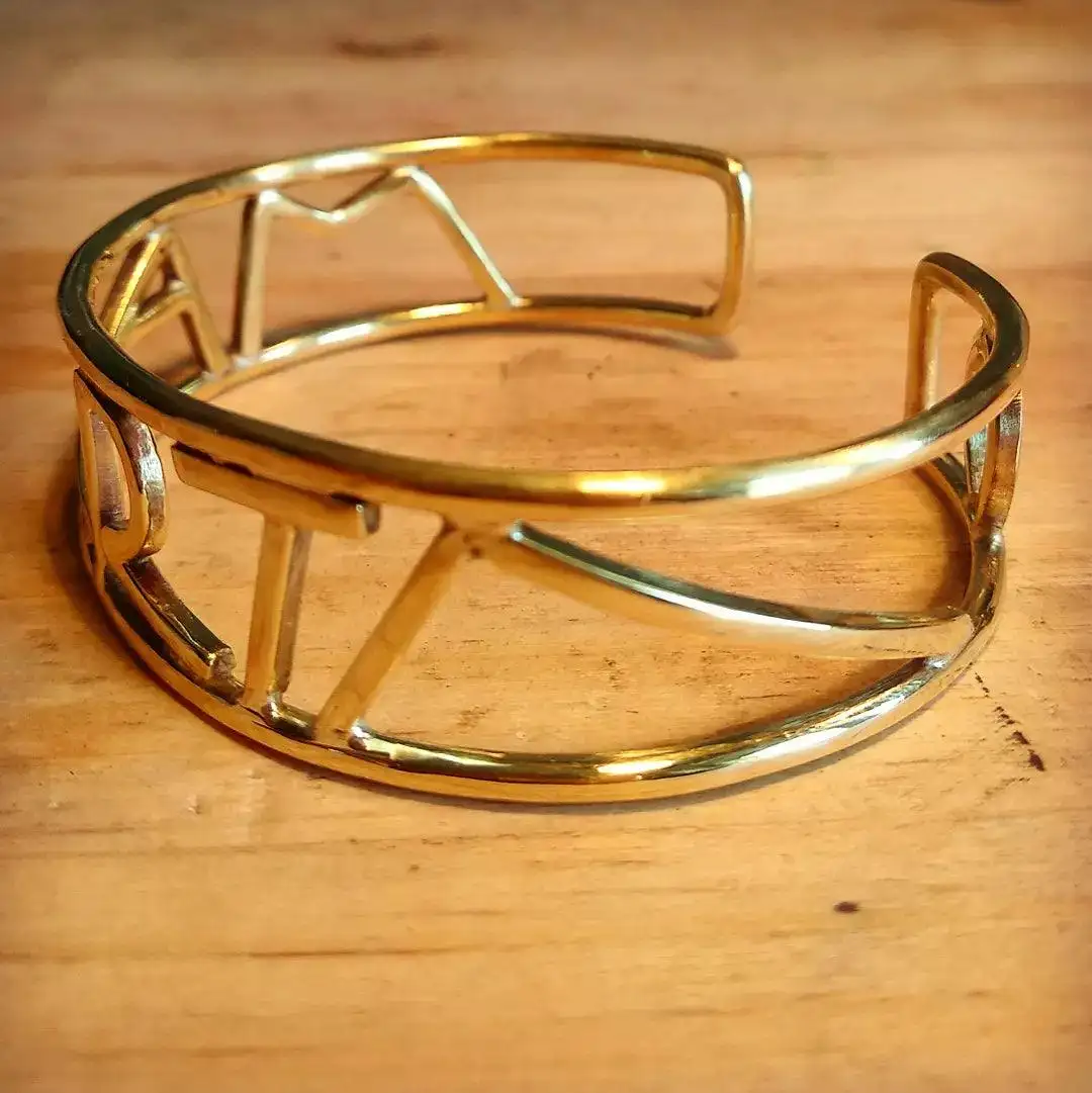 Brazalete Nombre Geométrico Personalizable - Imagen 3