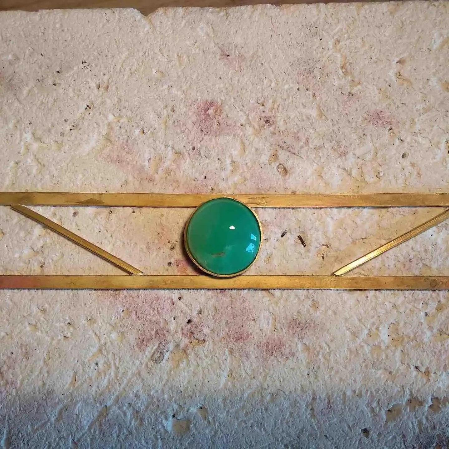 Brazalete Rectangular con Crisoprasa de Arizona - Imagen 4