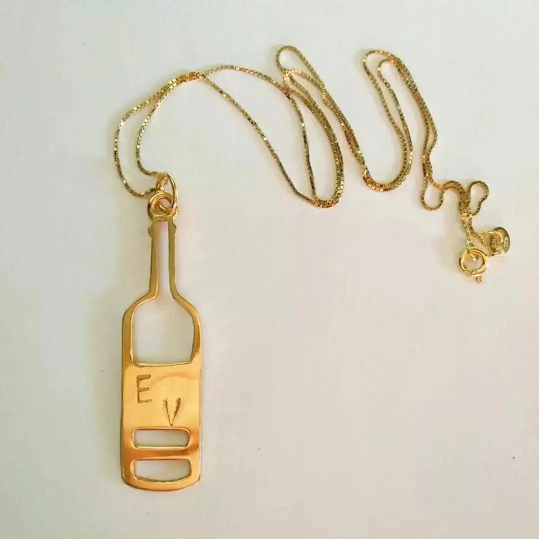 Customizable Wine Bottle Pendant