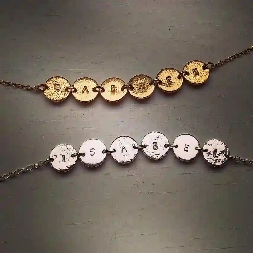 Gargantilla Círculos Reversible Personalizada