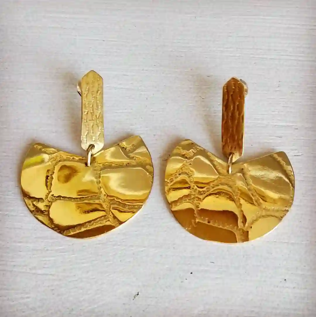Pendientes Cocodrilo Dos Texturas