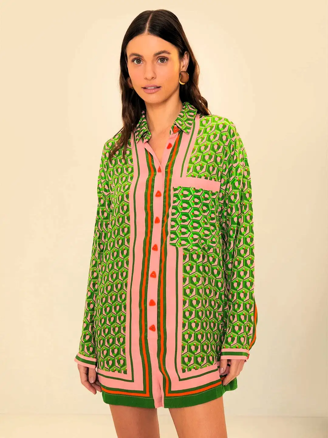 Romper con bufanda de anacardo mixto - Imagen 5