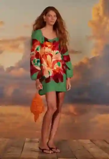 Minivestido Tropicart verde