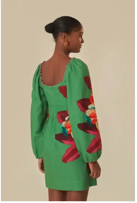 Minivestido Tropicart verde - Imagen 4