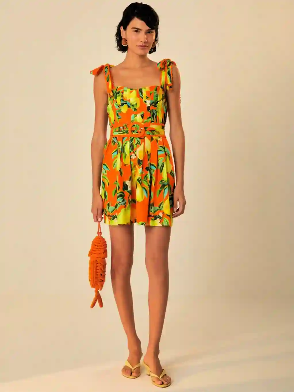 Minivestido naranja Chic Pears