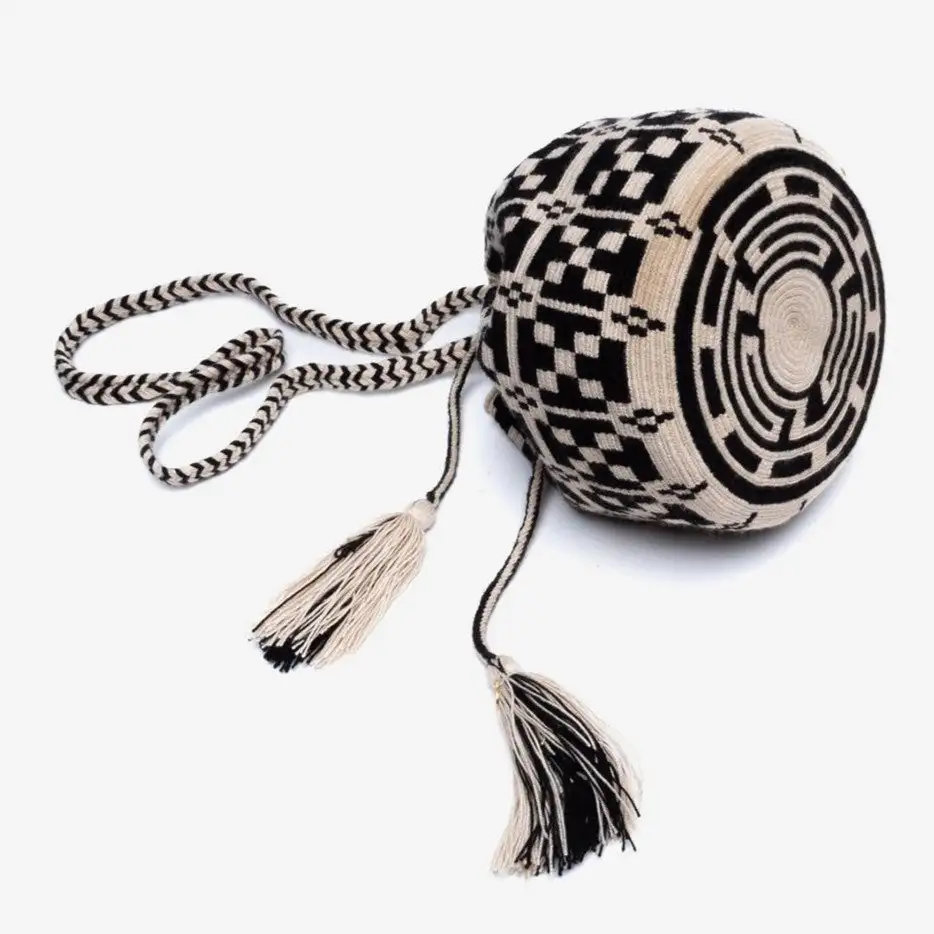 Bandolera pequeña hecha a mano Wayuu Melisa - Imagen 4