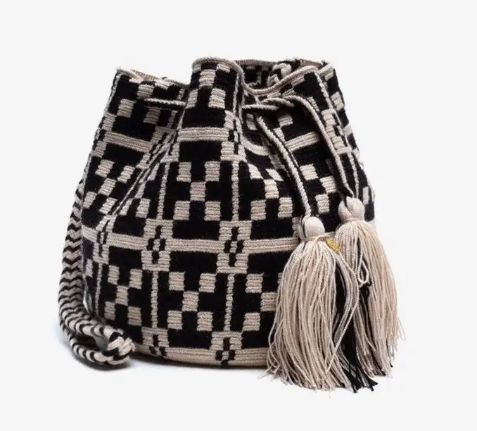 Bandolera pequeña hecha a mano Wayuu Melisa - Imagen 5
