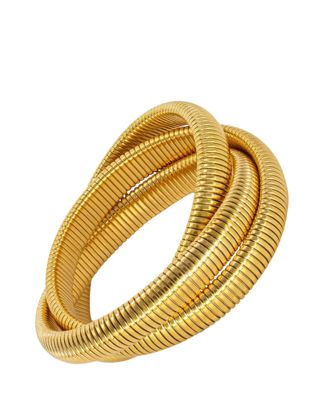 Triple gold bracelet - Image 2