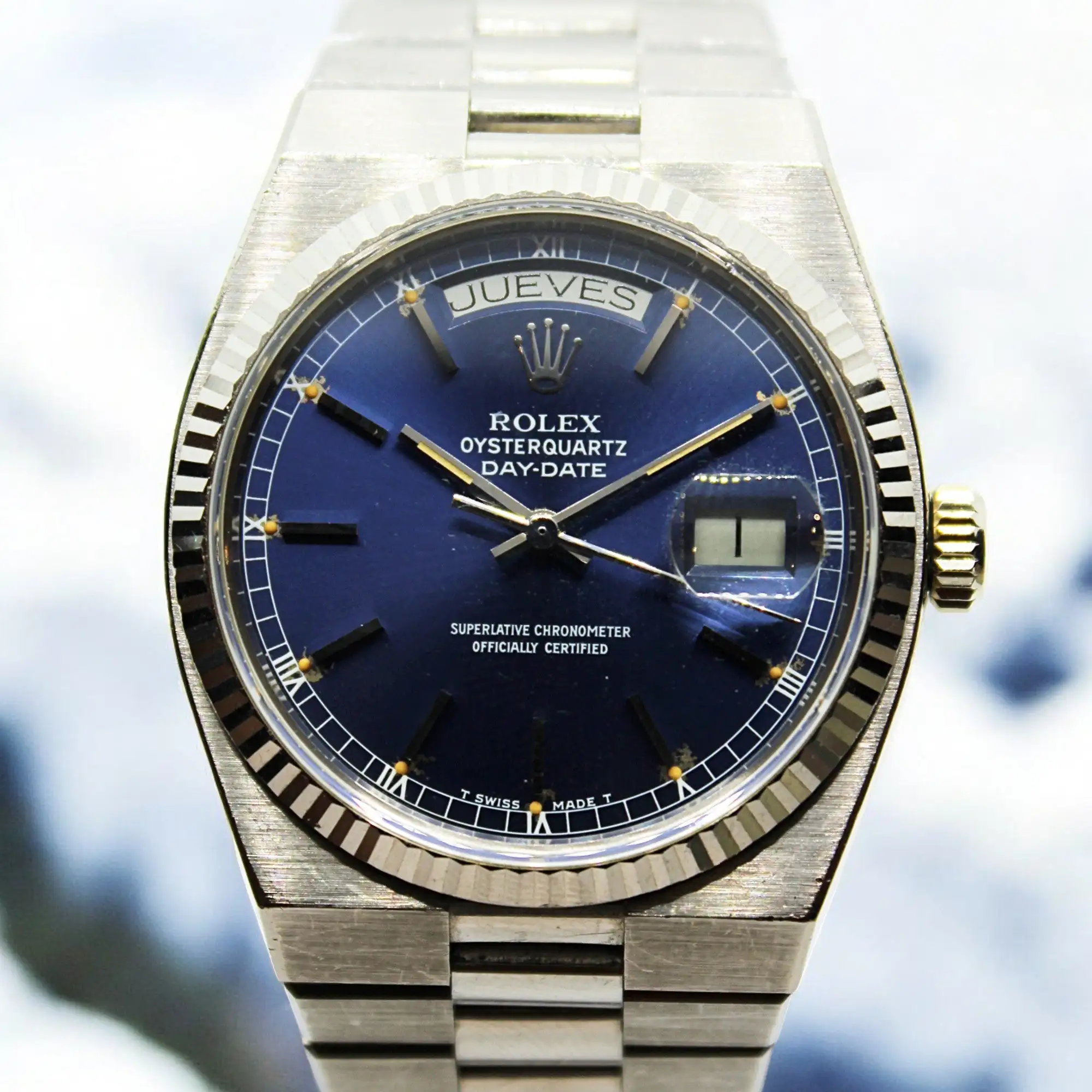 Rolex - Oysterquartz Oro blanco 19019