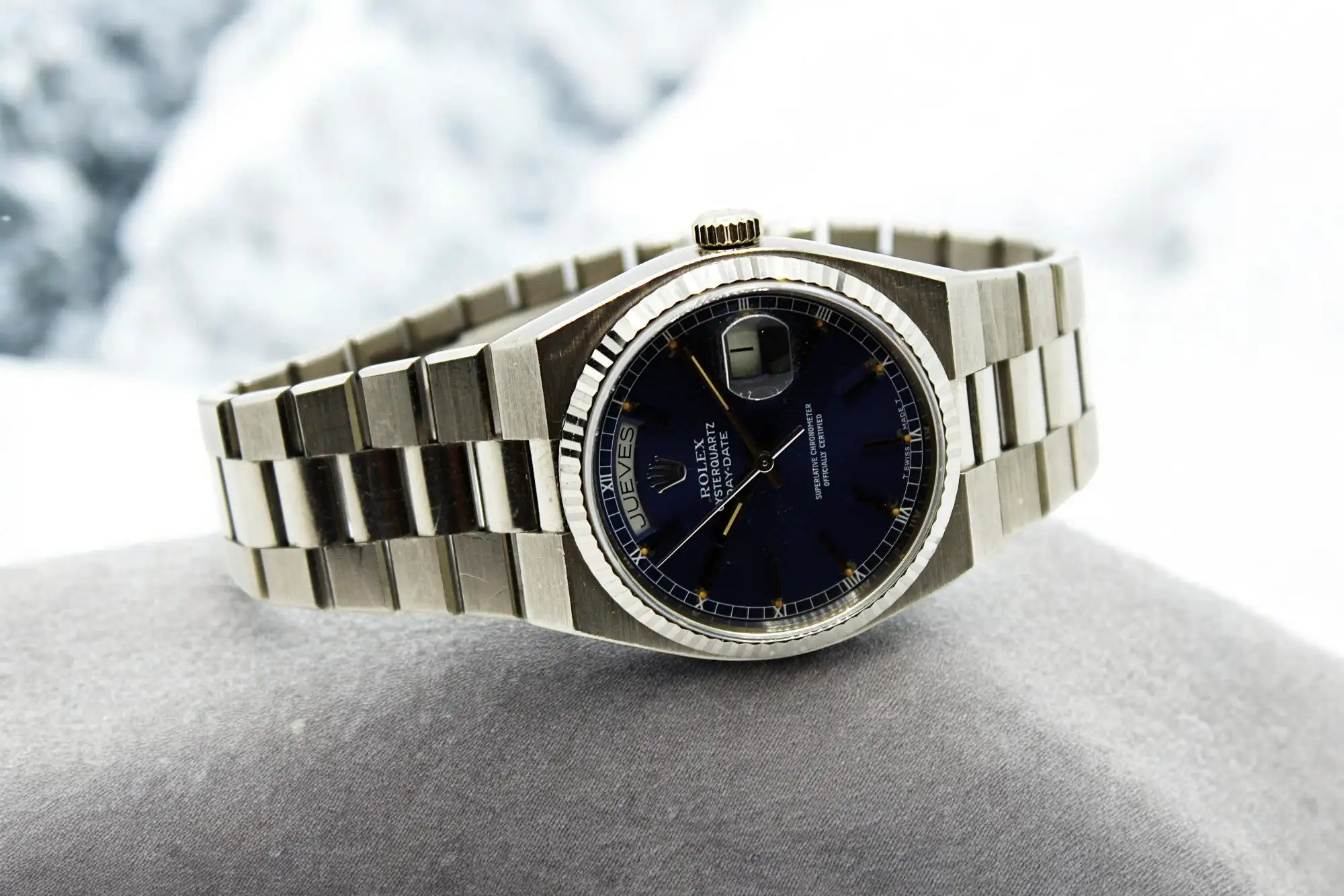 Rolex - Oysterquartz Oro blanco 19019 - Imagen 4