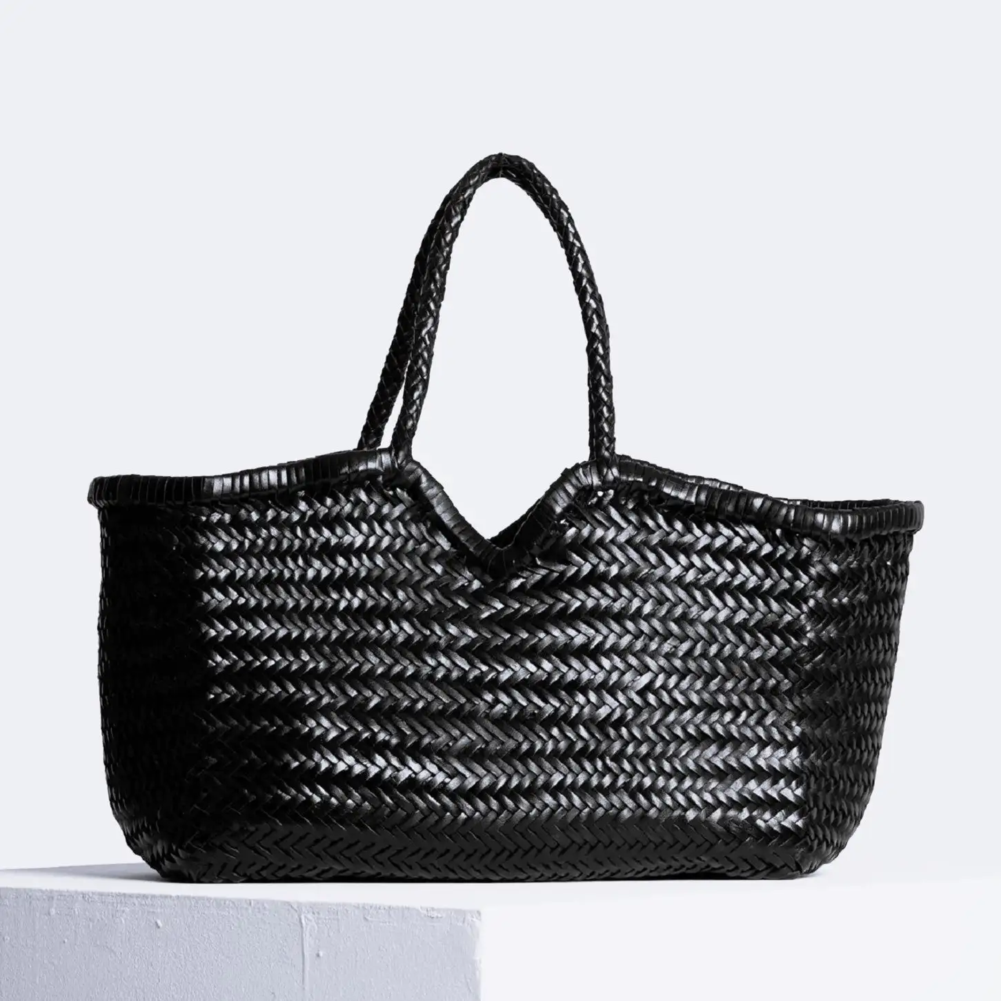 Tote de cuero tejido - Imagen 3