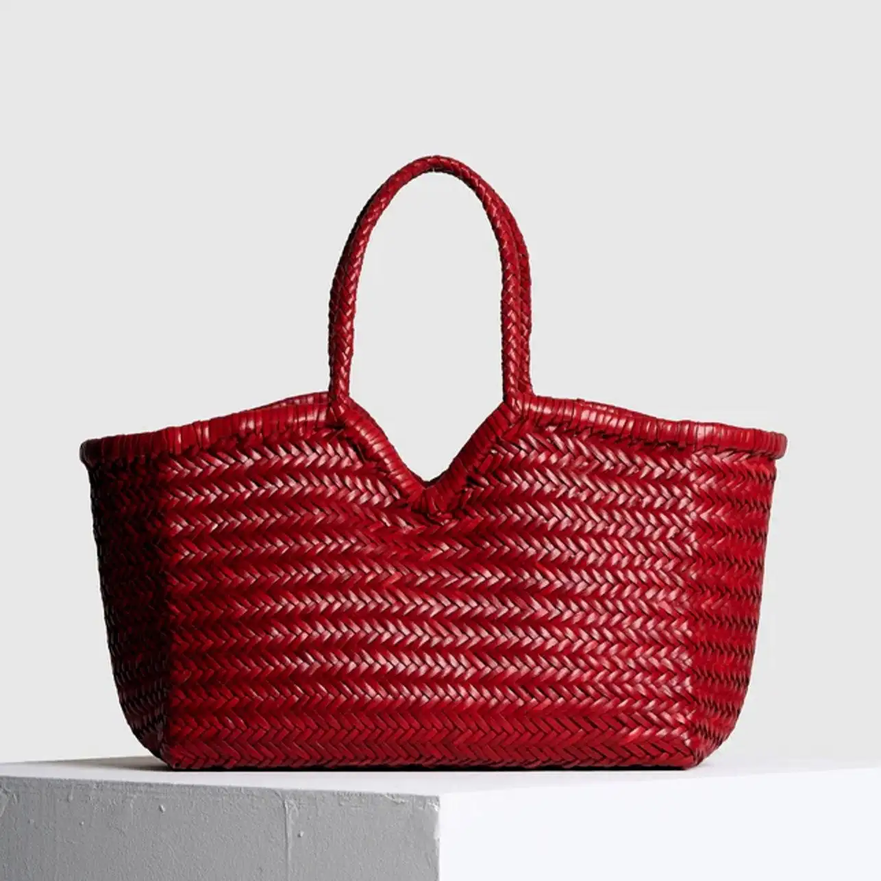 Tote de cuero tejido - Imagen 4